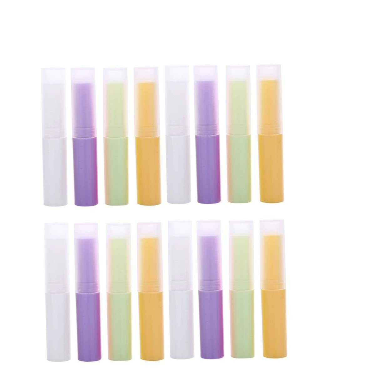 16pcs Lip Balm Tubes - Empty Lip Balm Containers for DIY Lip Balm Making, Lipstick Packaging, and Korean Style Lip Care - Perfect for Homemade Lip Balms, Gifts, and Beauty Businesses