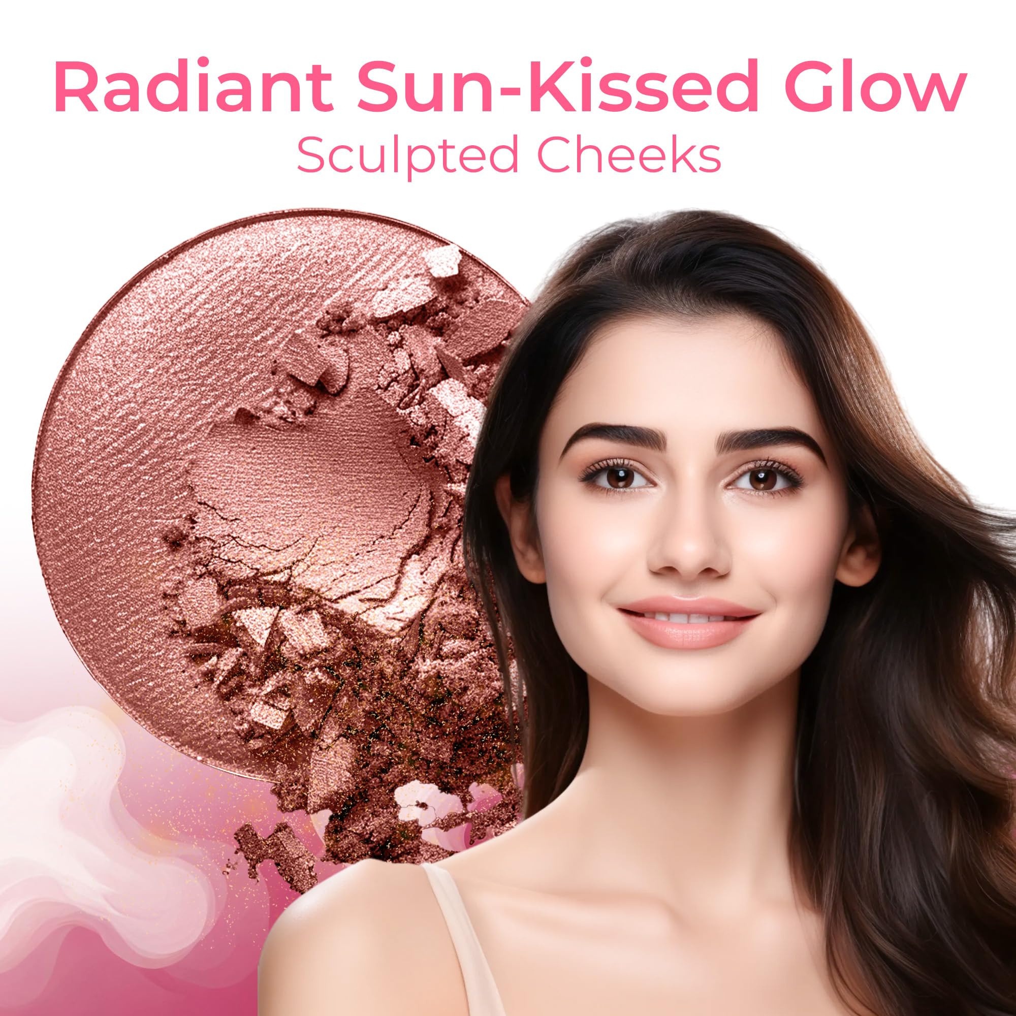 SPF 30 7-Piece Warm Neutral Makeup Kit with Face Brush - Foundation Powder, Concealer, Blush, Bronzer, Primer & Finishing Powder (20g) | Perfect for Everyday Wear & Professional Makeup Looks