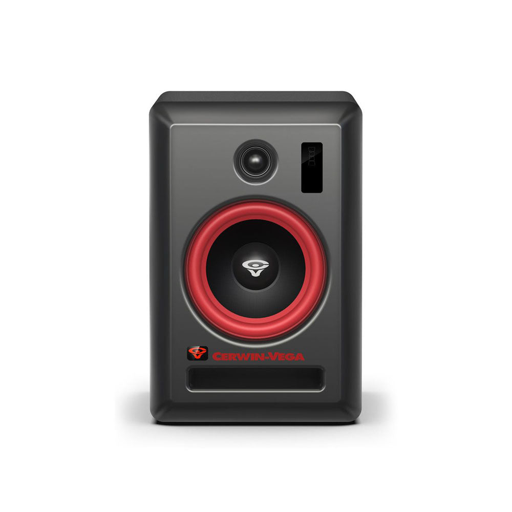 Cerwin Vega VEGA6SB PR 6 Inch 2-Way Powered Studio Monitor Pair - Professional Audio Monitors for Home & Studio Recording, DJ Setup, Music Production