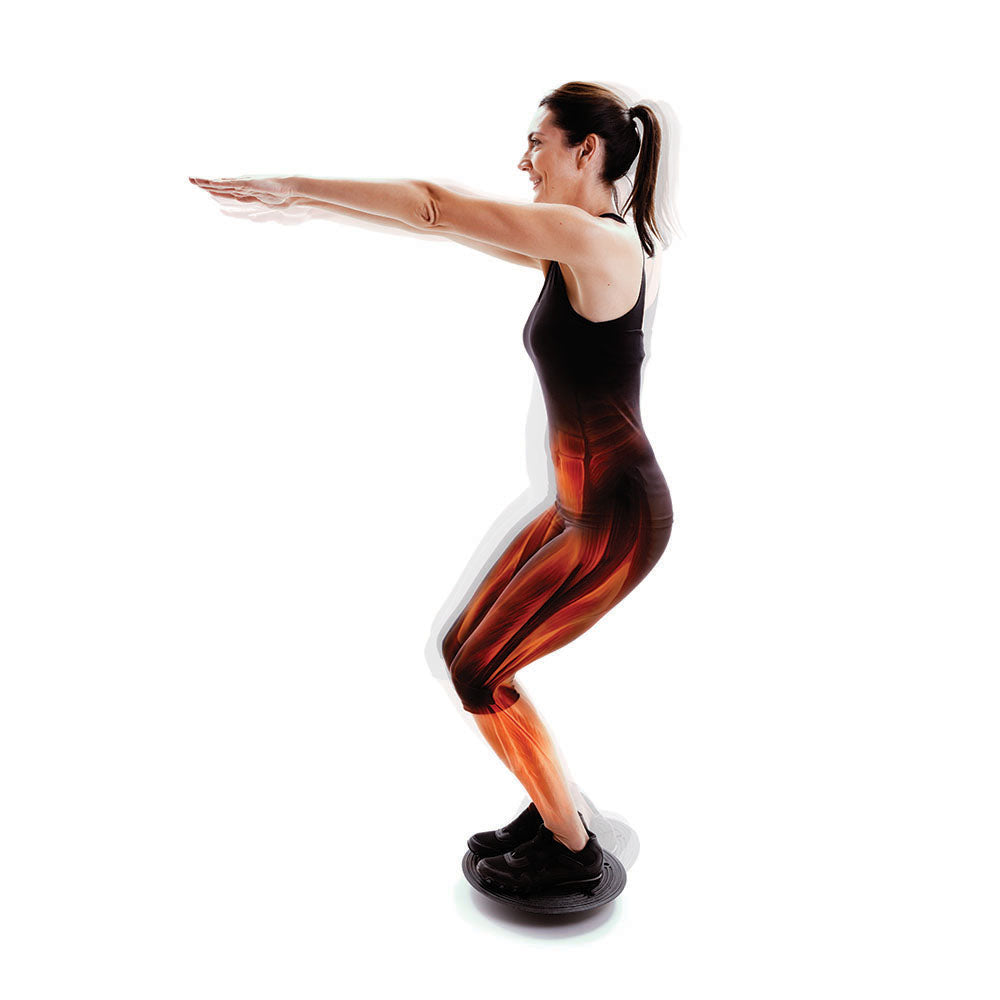 66Fit Plastic Balance Board - 36cm Wobble Board for Core Strength, Stability Training & Physical Therapy - Perfect for Home Gym, Yoga & Kids Exercise