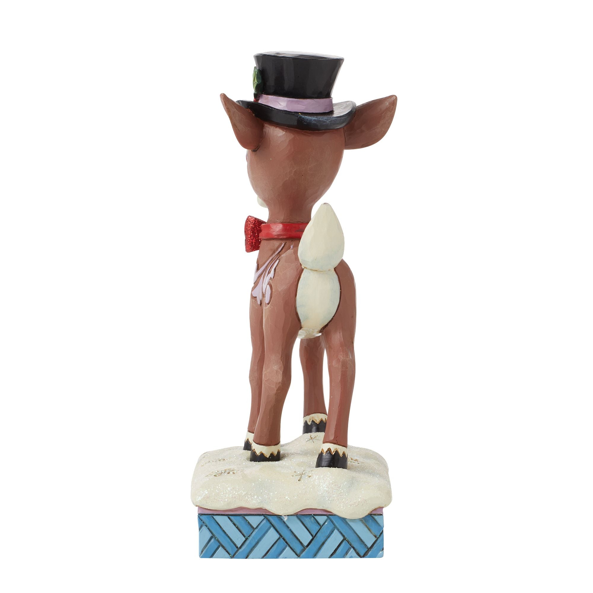 Rudolph in Top Hat & Bowtie - Christmas Holiday Decorations for Home, Office & Party Festive Decor