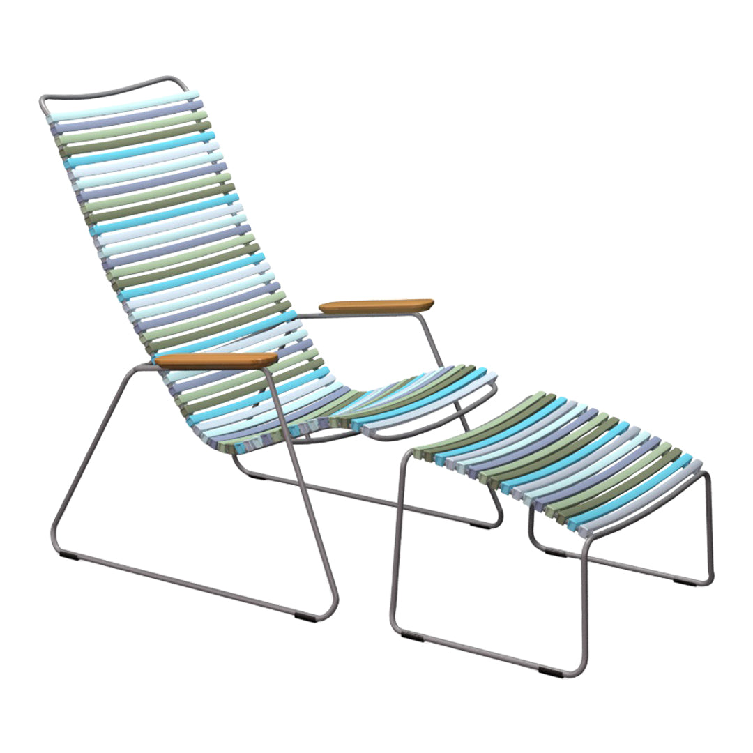 Click Outdoor Footrest - Adjustable Portable Camping Footrest for Chairs, Patio, Beach & Picnic - Lightweight & Foldable for Travel, Hiking & Relaxation