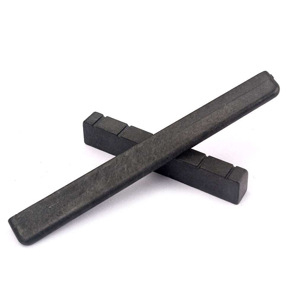 Premium Guitar Nut & Bridge Saddle Set - High-Quality Beef Bone Saddle for Electric, Classical & Ukulele Guitars - Replacement Parts & Accessories Kit for Guitar Neck Maintenance & Repair - Perfect for Home Studio, Live Performance & Music Education