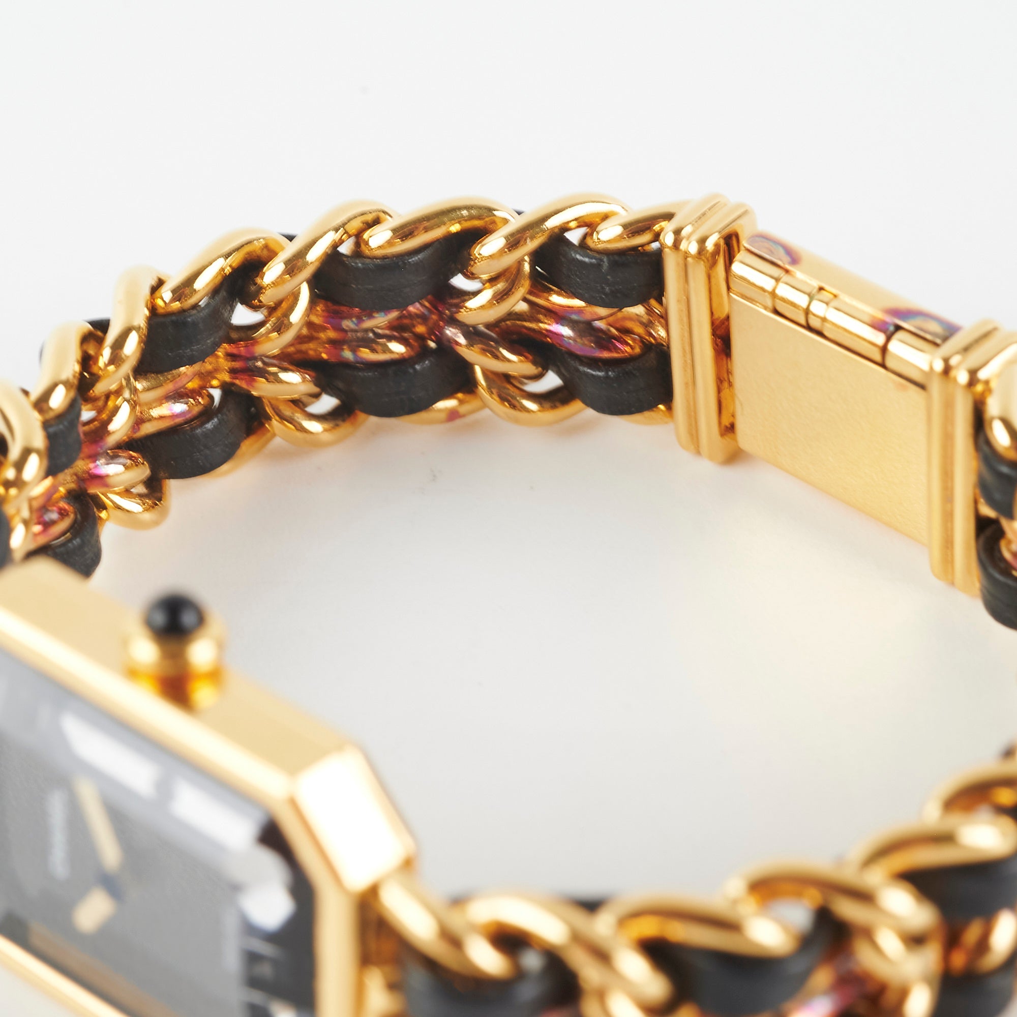 Chanel Premier Medium Black Gold Luxury Watch for Women - Elegant Dress & Formal Occasions