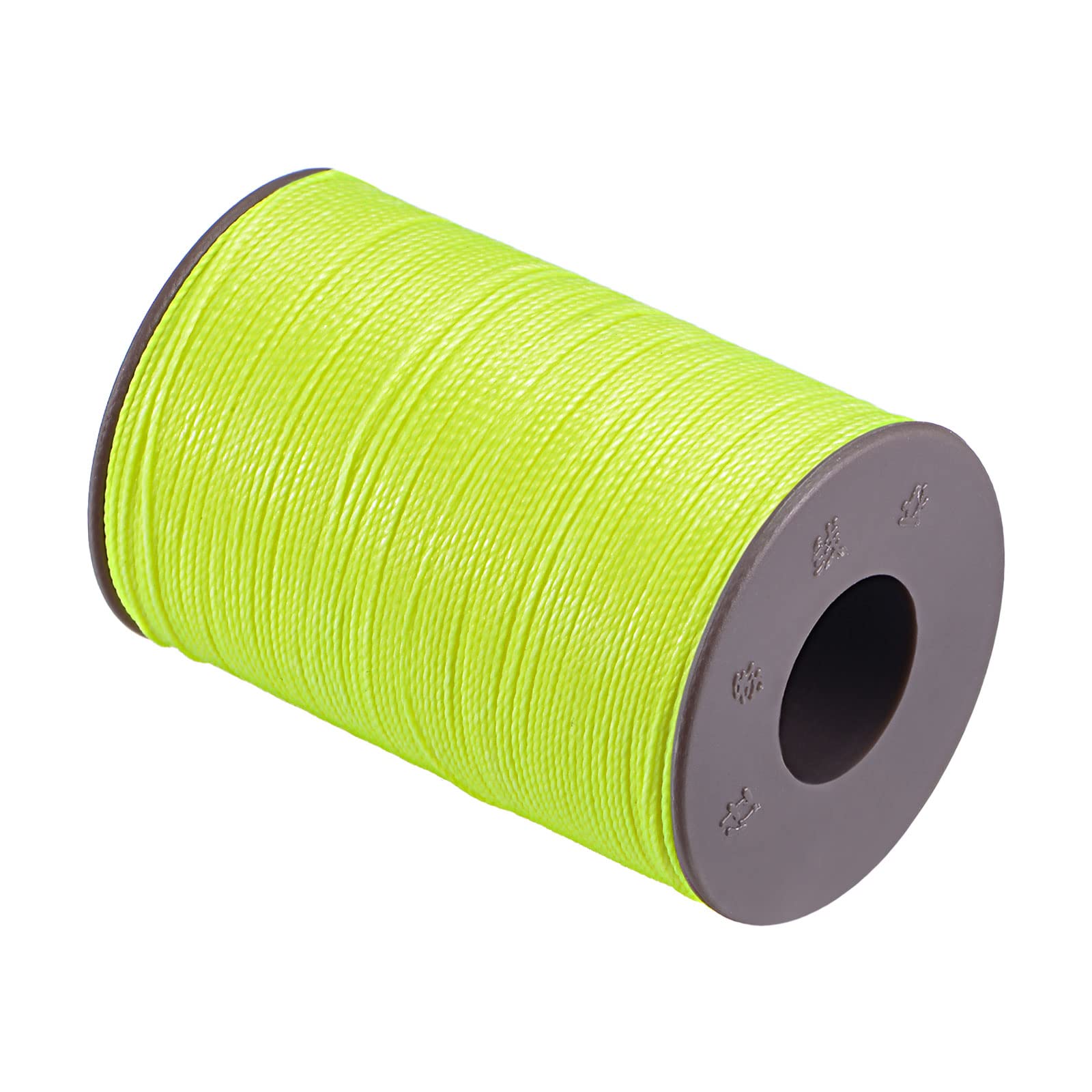 uxcell 175 Yards 0.45mm Polyester Waxed Thread - Green Yellow Wax-Coated String for Sewing, Embroidery, Quilting & Weaving | Perfect for Hand & Machine Stitching, Crafting & DIY Projects
