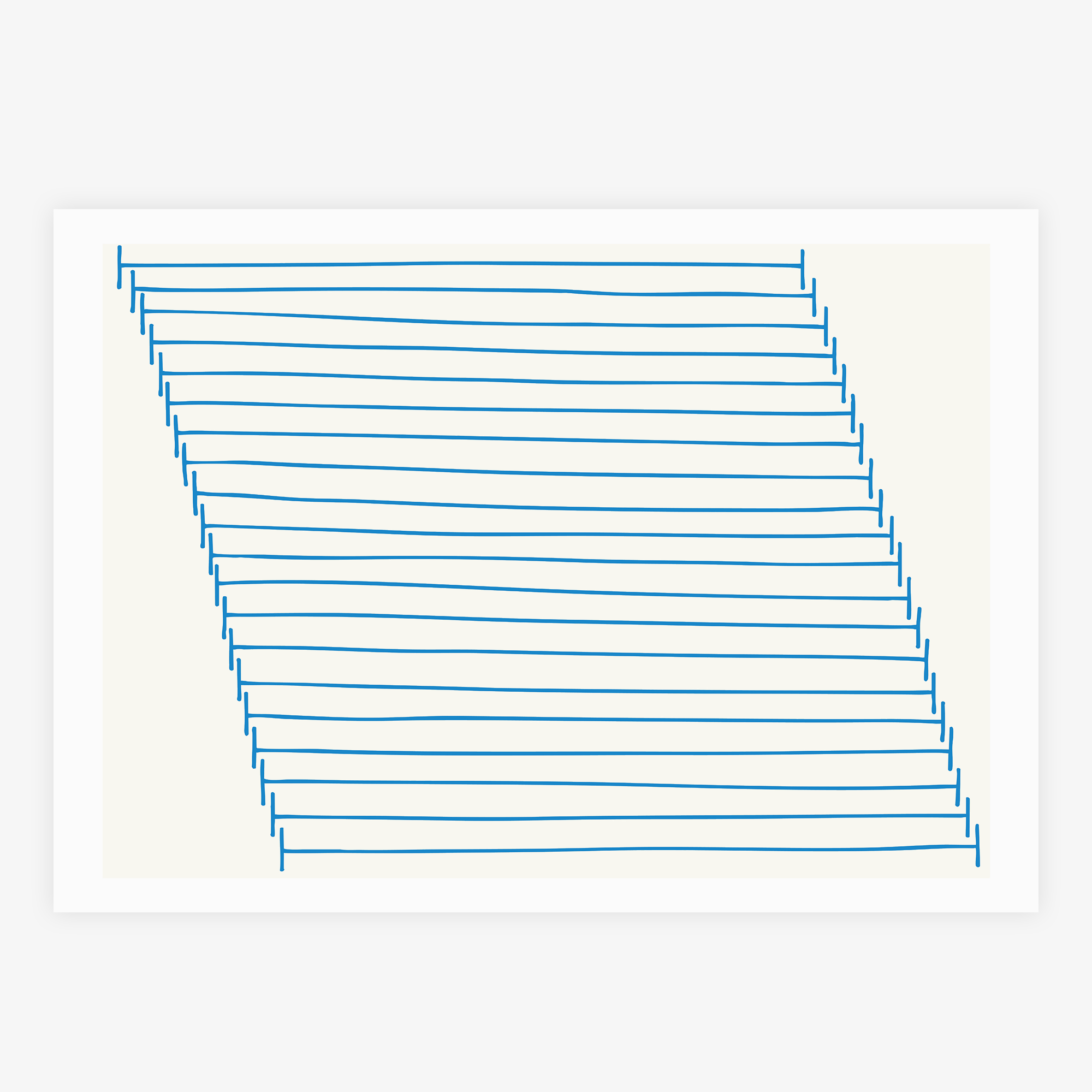 Ziggurat Blue - Premium Home Decor & Unique Gift for Modern Living Rooms, Offices & Weddings