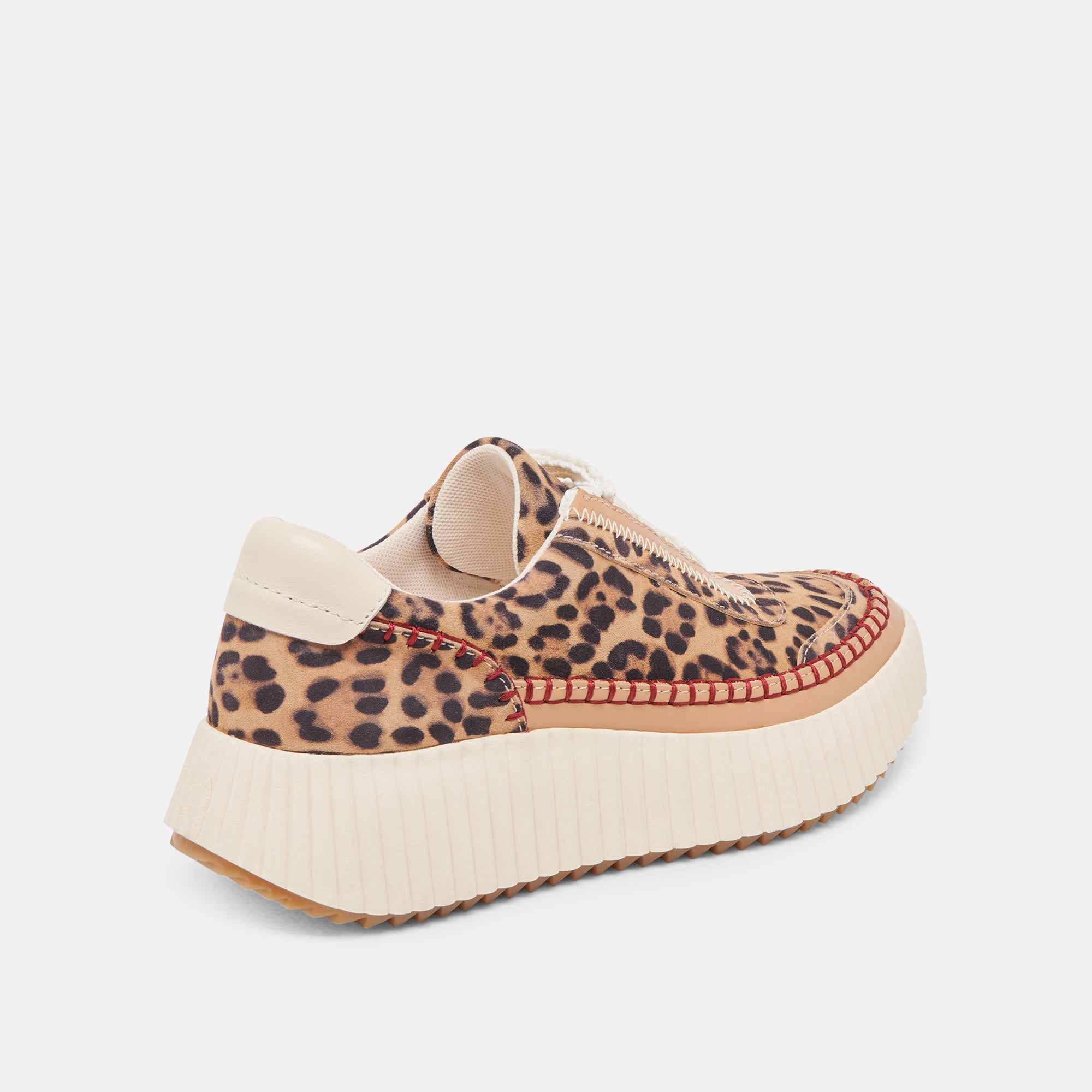 DOLEN Women's Leopard Print Suede Sneakers - Comfortable Casual Walking Shoes for Women, Perfect for Work, Travel & Everyday Wear