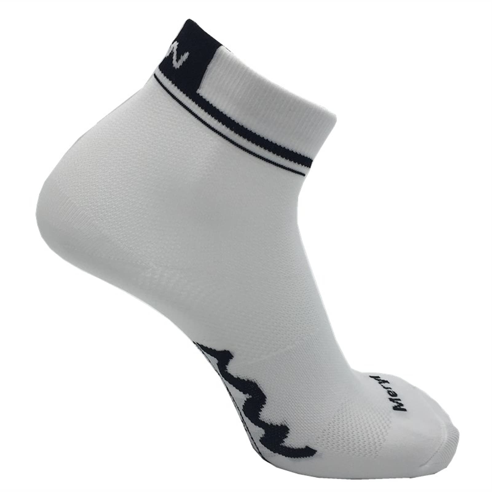 Breathable Moisture-Wicking Sports Socks for Men & Women - Summer Cycling, Running, Basketball & Outdoor Activities - White & Black (Size 38-45 EU) - Perfect for Gym Workouts, Hiking & Daily Wear
