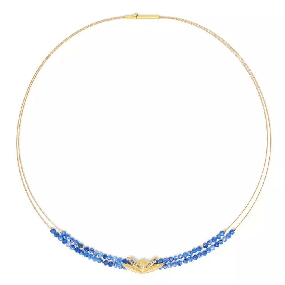 Bernd Wolf Venias Kyanite Sapphire Pendant Necklace for Women - Elegant Blue Gemstone Jewelry Gift for Birthday, Anniversary & Special Occasions