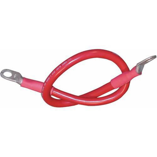 48 Inch 4 AWG Battery Cable Assembly - Heavy Duty Black Power Wire for Car Audio, Marine, RV & Solar Applications