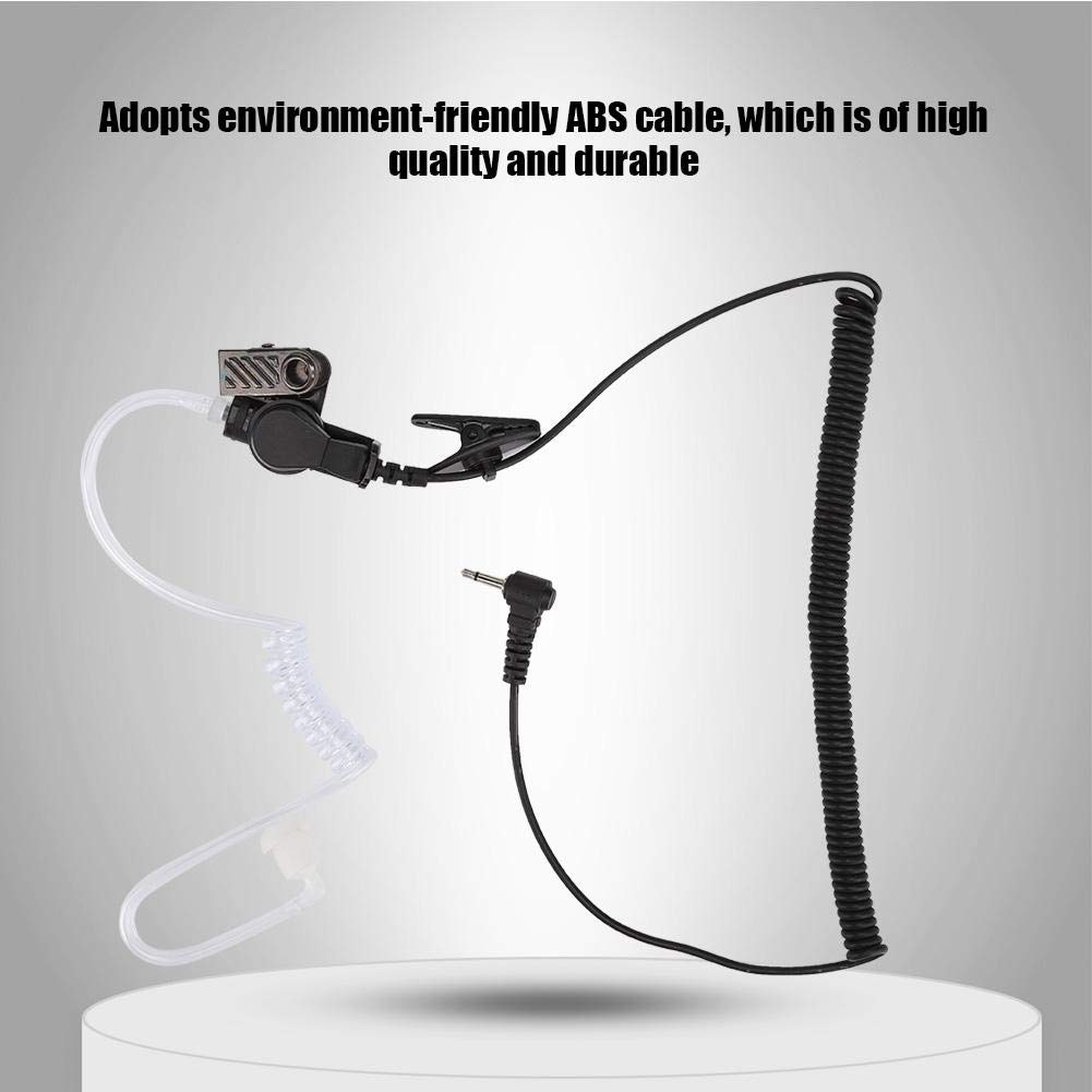 2.5mm Air Tube Earphone with Noise Canceling - Sensitive Acoustic Sound Tube Headphones for Walkie Talkie Radio | Perfect for Outdoor Activities, Security Work & Communication