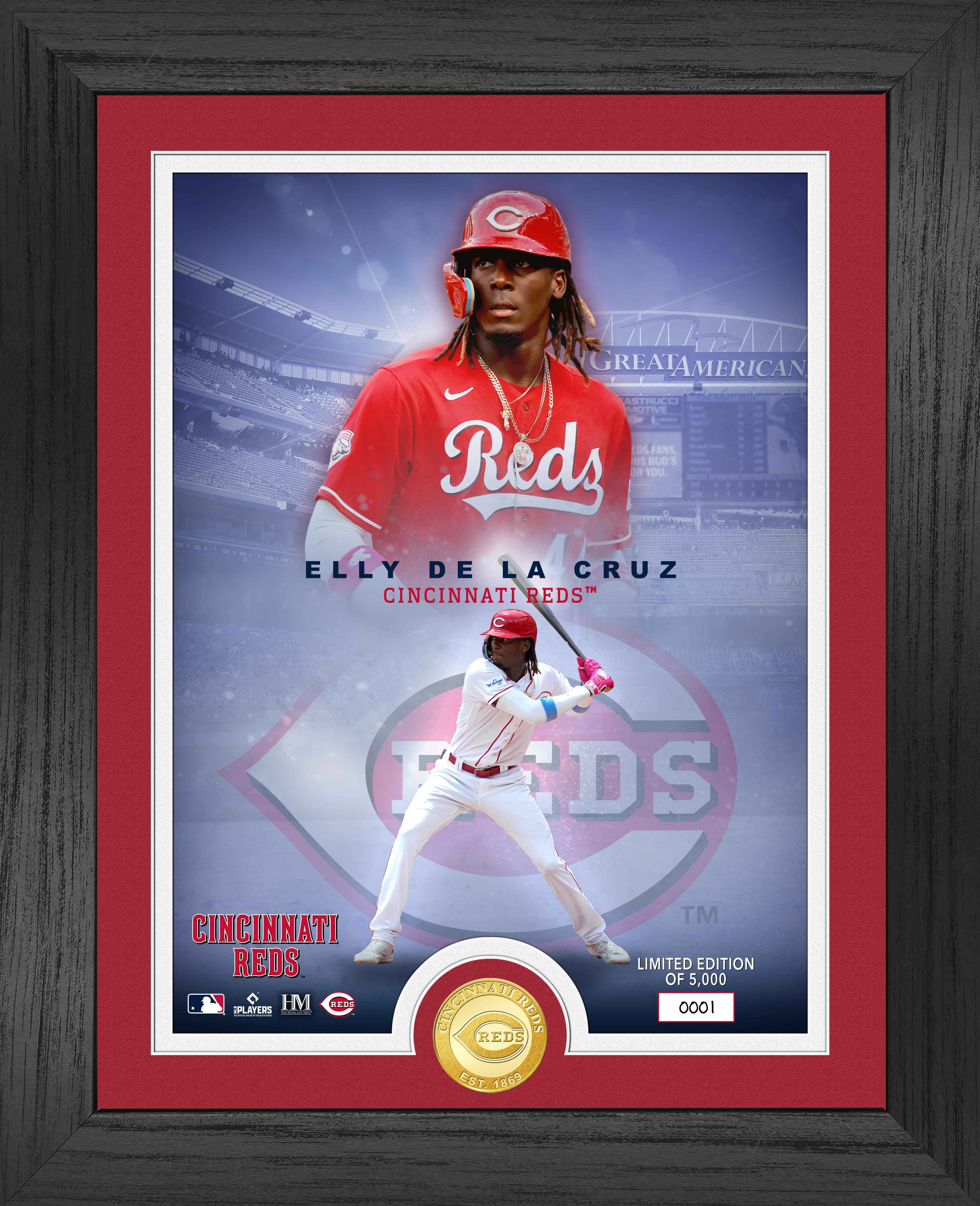 Elly De La Cruz Legends Bronze Commemorative Coin - Limited Edition Collectible for Baseball Fans & Memorabilia Enthusiasts - Perfect for Display, Gifts & Sports Collections