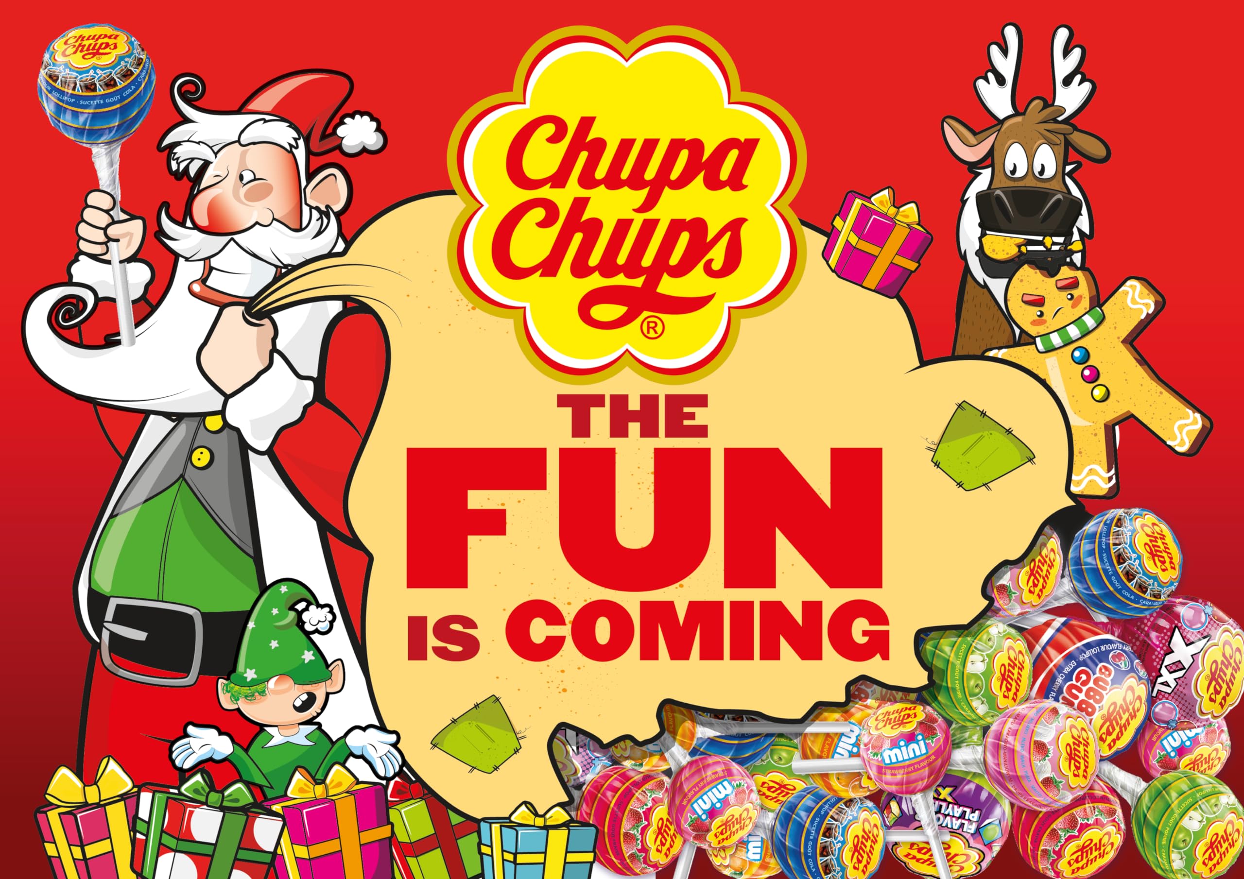 Chupa Chups Creamy Ice Cream Lollipops - 25 Count Pack (10.5 oz) | Delicious Easter Candy for Sharing | Perfect for Parties, Gift Baskets & Office Treats