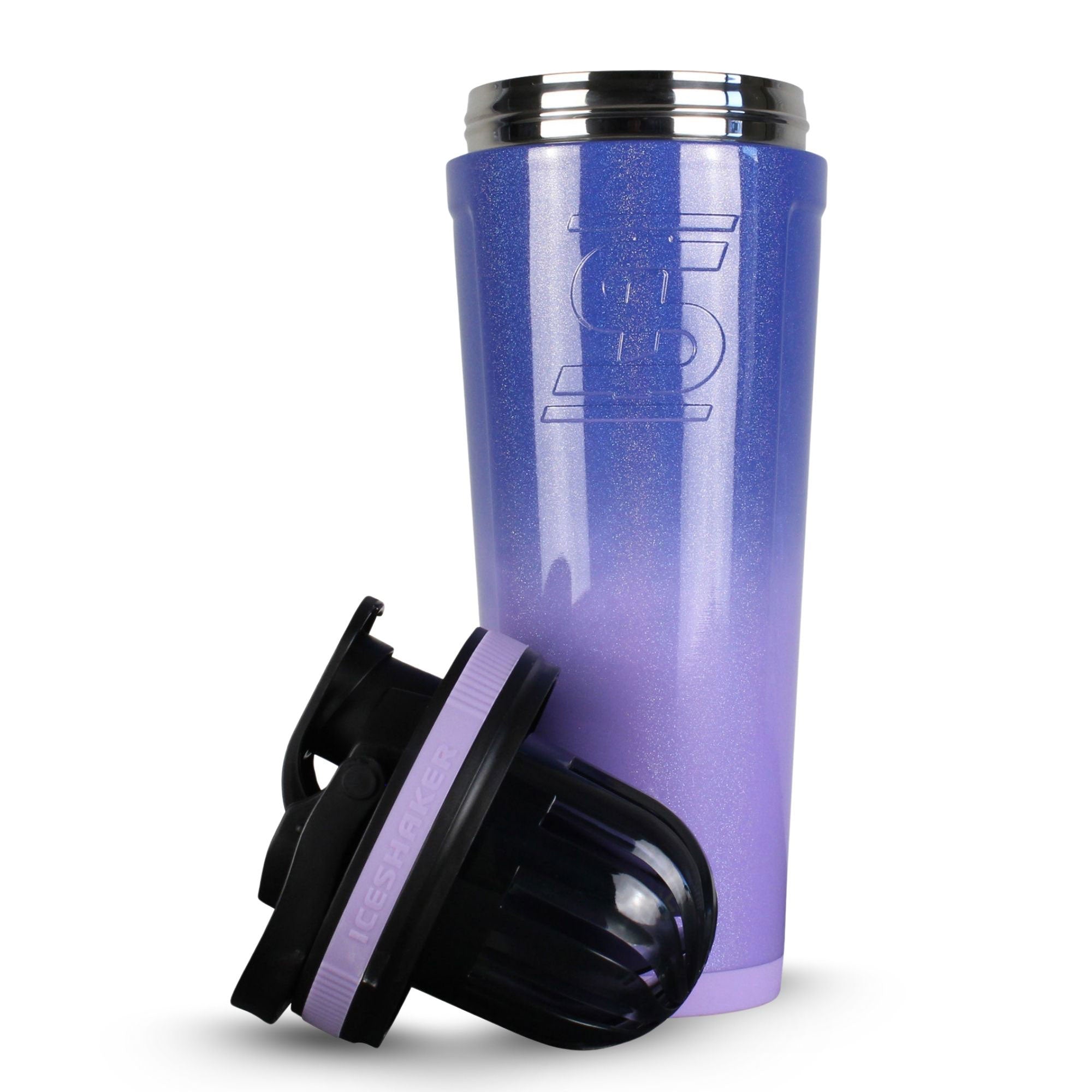 Premium Stainless Steel Ice Shaker Bottle - Leakproof Protein Shaker for Gym, Workouts & Travel - BPA-Free Fitness Water Bottle with Mixing Ball - Ideal for Protein Powder, Pre-Workout & Smoothies