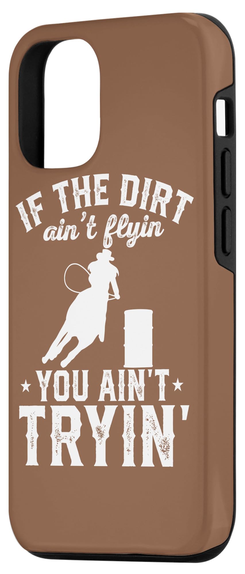 iPhone 12/12 Pro Rodeo Barrel Racing Protective Case - Durable Phone Cover for Cowboy Action Sports & Western Lifestyle