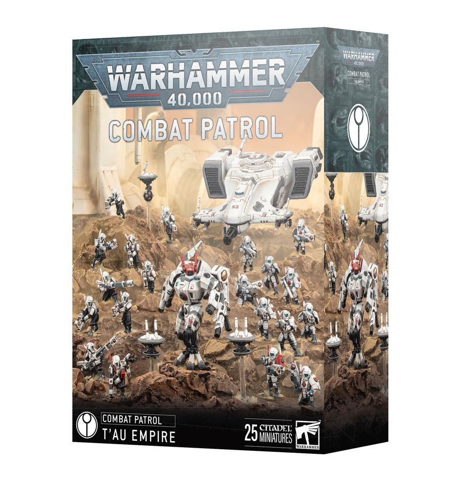 Warhammer 40K Tau Empire Combat Patrol Set - Tabletop Miniature Wargaming Starter Army for Beginners | Perfect for Battles, Collecting & Painting