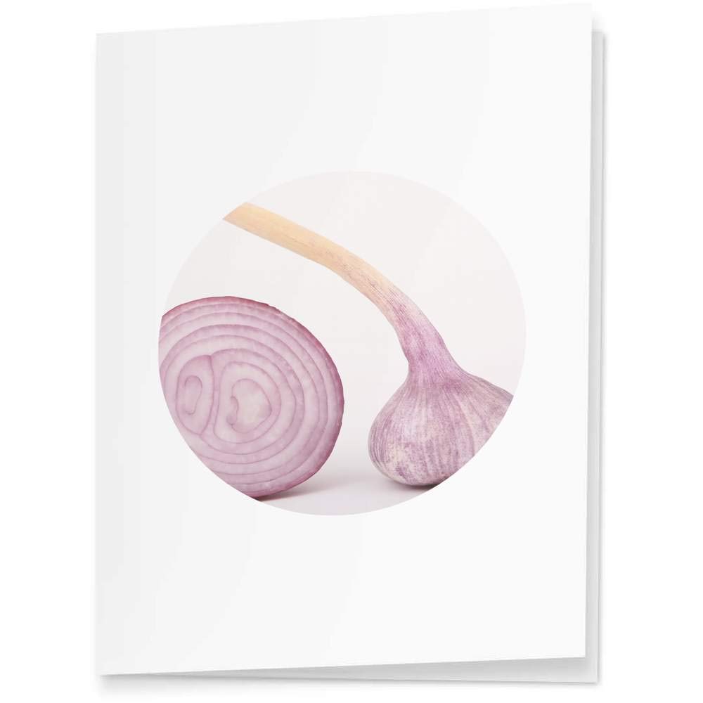 Azeeda 4-Pack Red Onion Themed Gift Tags & Labels (GI00005995) - Perfect for Wedding Favors, Birthday Presents, and Holiday Gift Wrapping