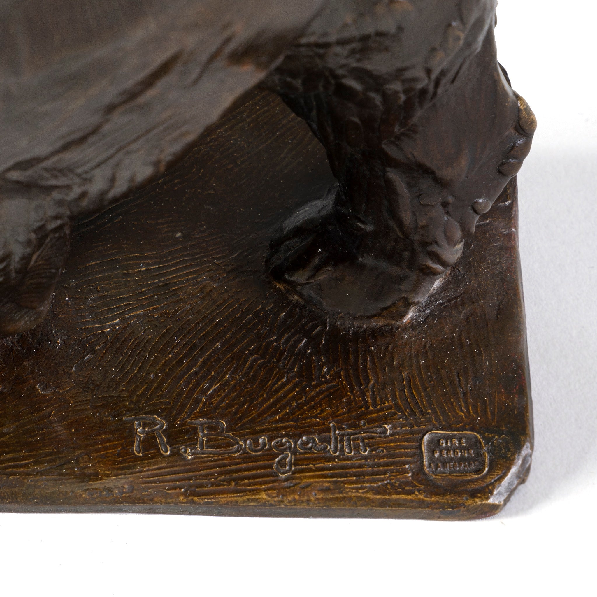 Rembrandt Bugatti Walking Brown Bear Bronze Sculpture - Right Paw Forward - Elegant Art Deco Home Decor, Office Desk Accent, Luxury Gift for Collectors