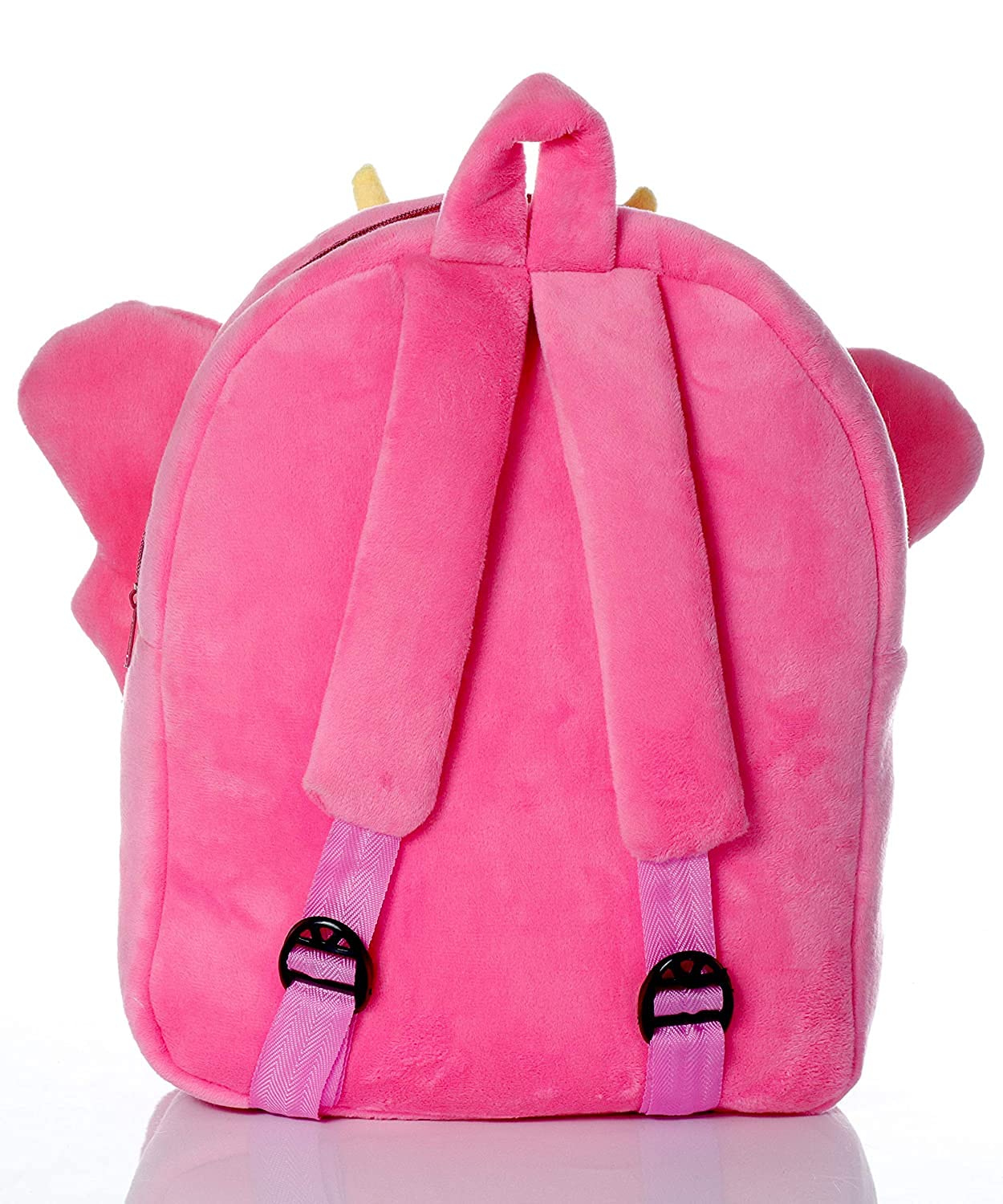 FunBlast Cartoon Animal Soft Kids Backpack - Lightweight Mini School Bag for Boys & Girls, Travel & Picnic Essentials (Pink) | Perfect for School, Daycare, Travel & Outdoor Adventures