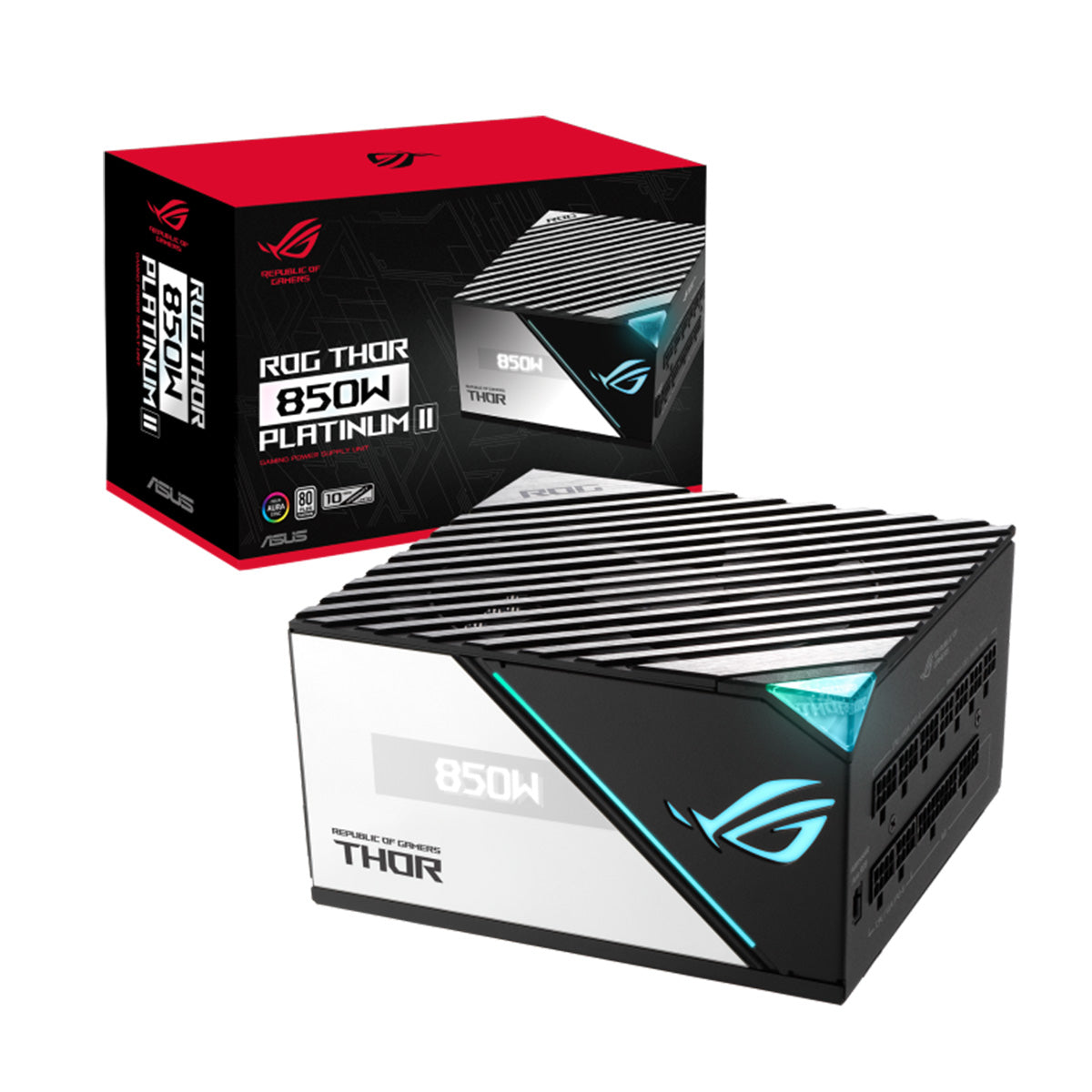ASUS ROG THOR 850W 80 Plus Platinum Certified Fully Modular Power Supply - Premium Gaming PC & High-End Workstation PSU for Ultimate Performance
