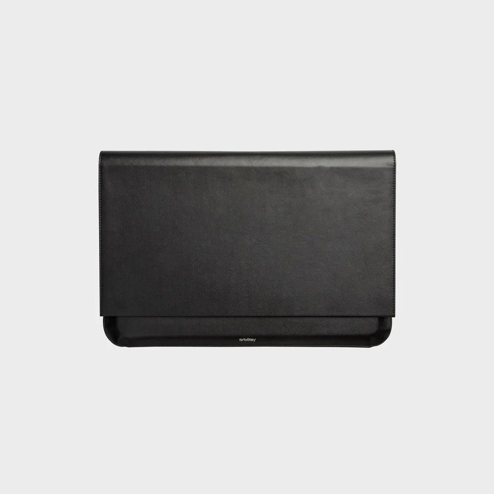 ORBITKEY Hybrid Laptop Sleeve & Desk Mat - Premium Black Protective Case for MacBook & Laptops (2 Size Options) - Perfect for Office, Travel & Home Workspace Organization