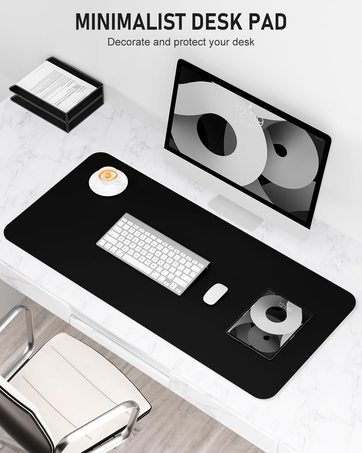 Premium PU Leather Desk Pad - 23.6
