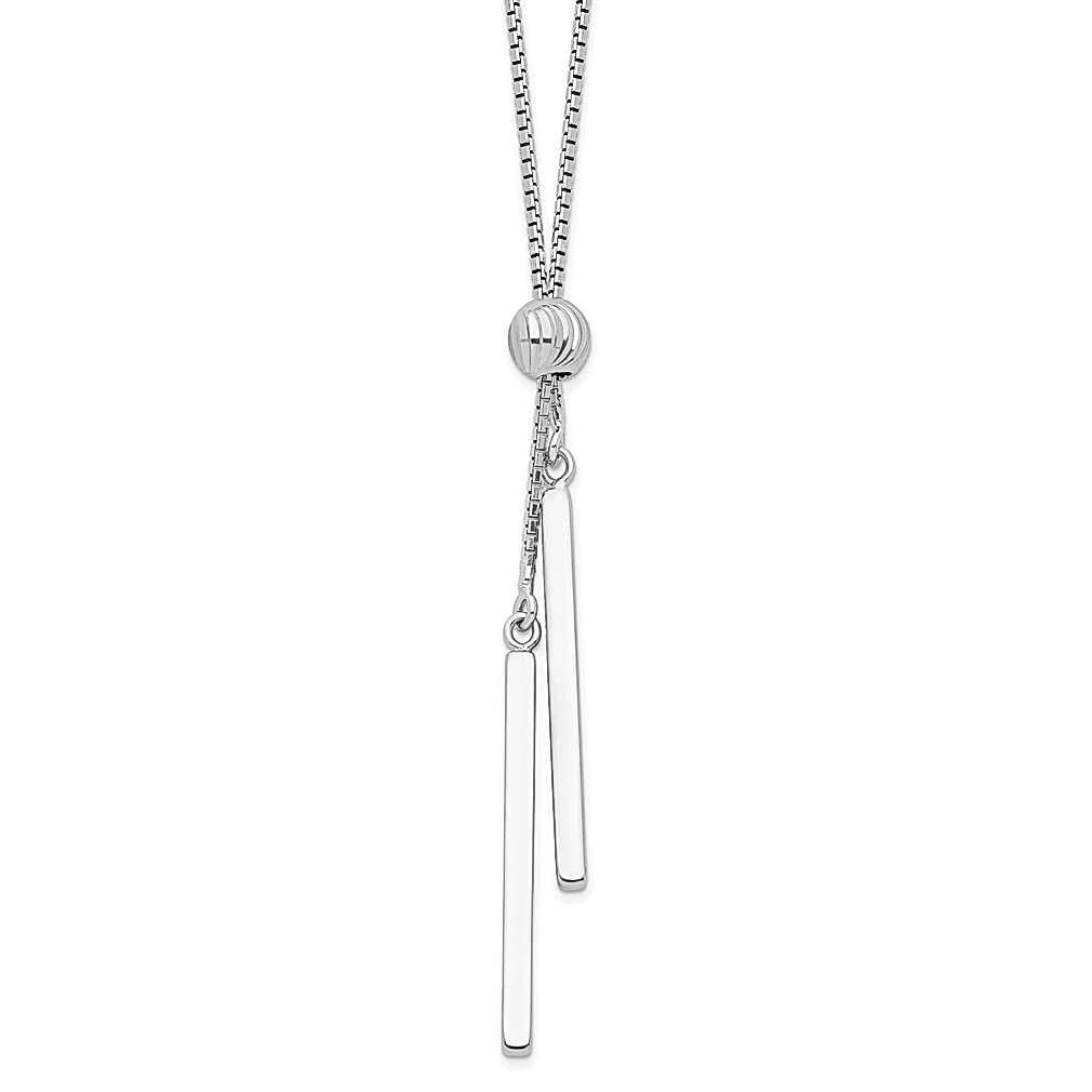 925 Sterling Silver Bar Y Chain Necklace with Pendant - Elegant Drop Charm Necklace for Women | Perfect Gift for Her | Ideal for Date Nights, Parties & Special Occasions
