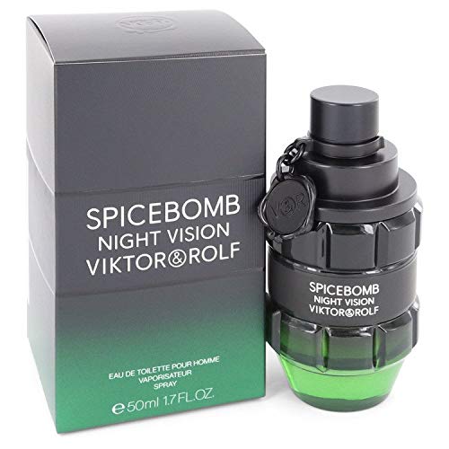 Spicebomb Night Vision Cologne for Men - 1.7 oz Eau de Toilette Spray - Fresh & Masculine Fragrance for Dating, Work & Special Occasions - Long-Lasting Scent for Confident Men