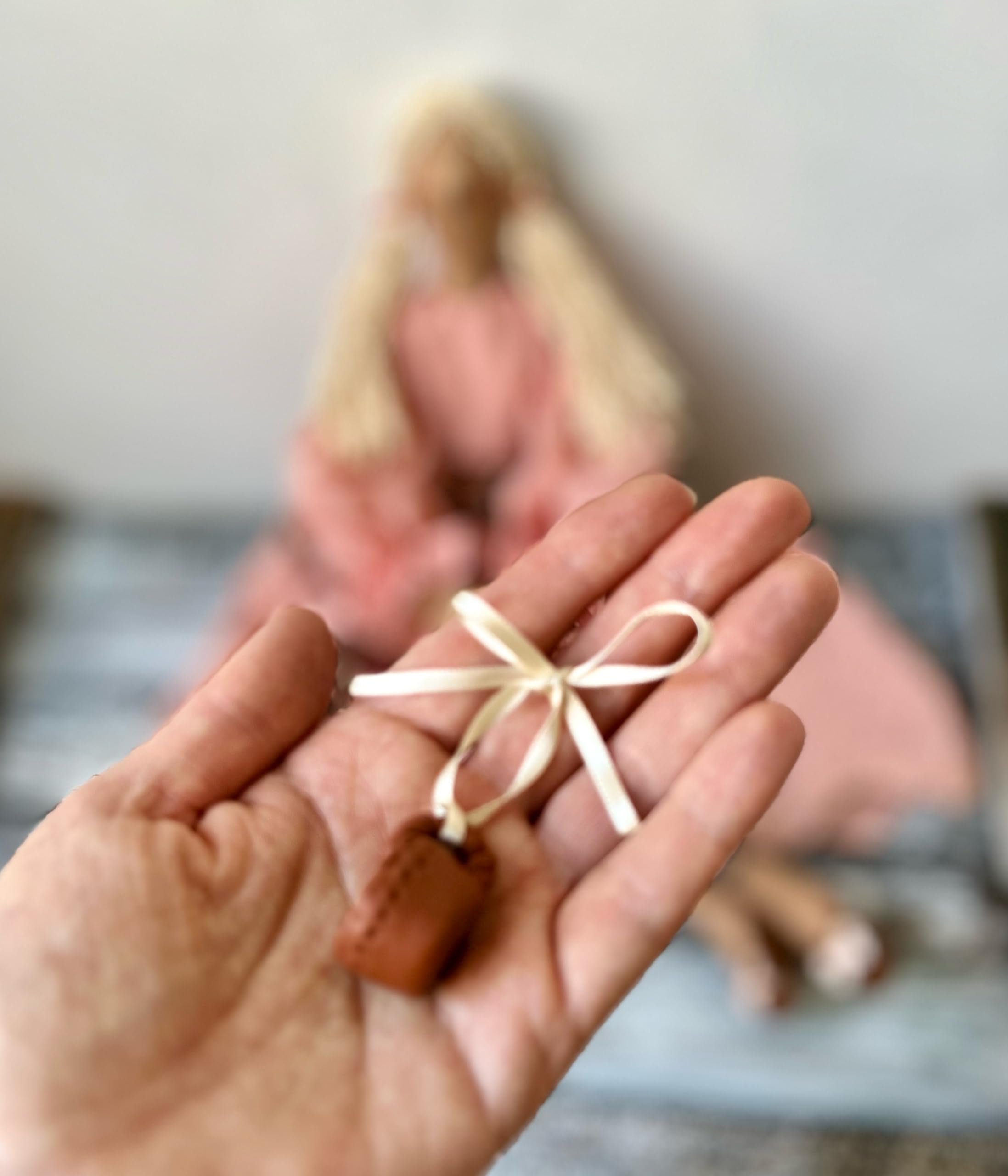 Handmade Boho Coffee Tilda Rag Doll - Cute Textile Kitchen Decor, Angel Home Accent, Unique Gift for Coffee Lovers & Mothers | Perfect for Farmhouse Kitchens, Coffee Shops & Nursery Decor