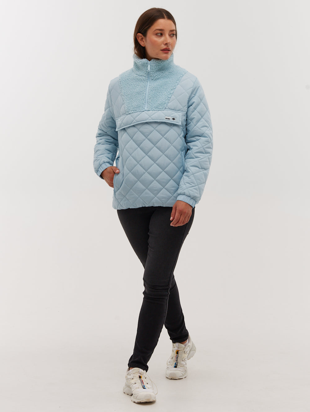 Men's Lightweight Quilted Jacket with Quarter Zip - Breathable & Water-Resistant for Outdoor Activities, Hiking, and Casual Wear