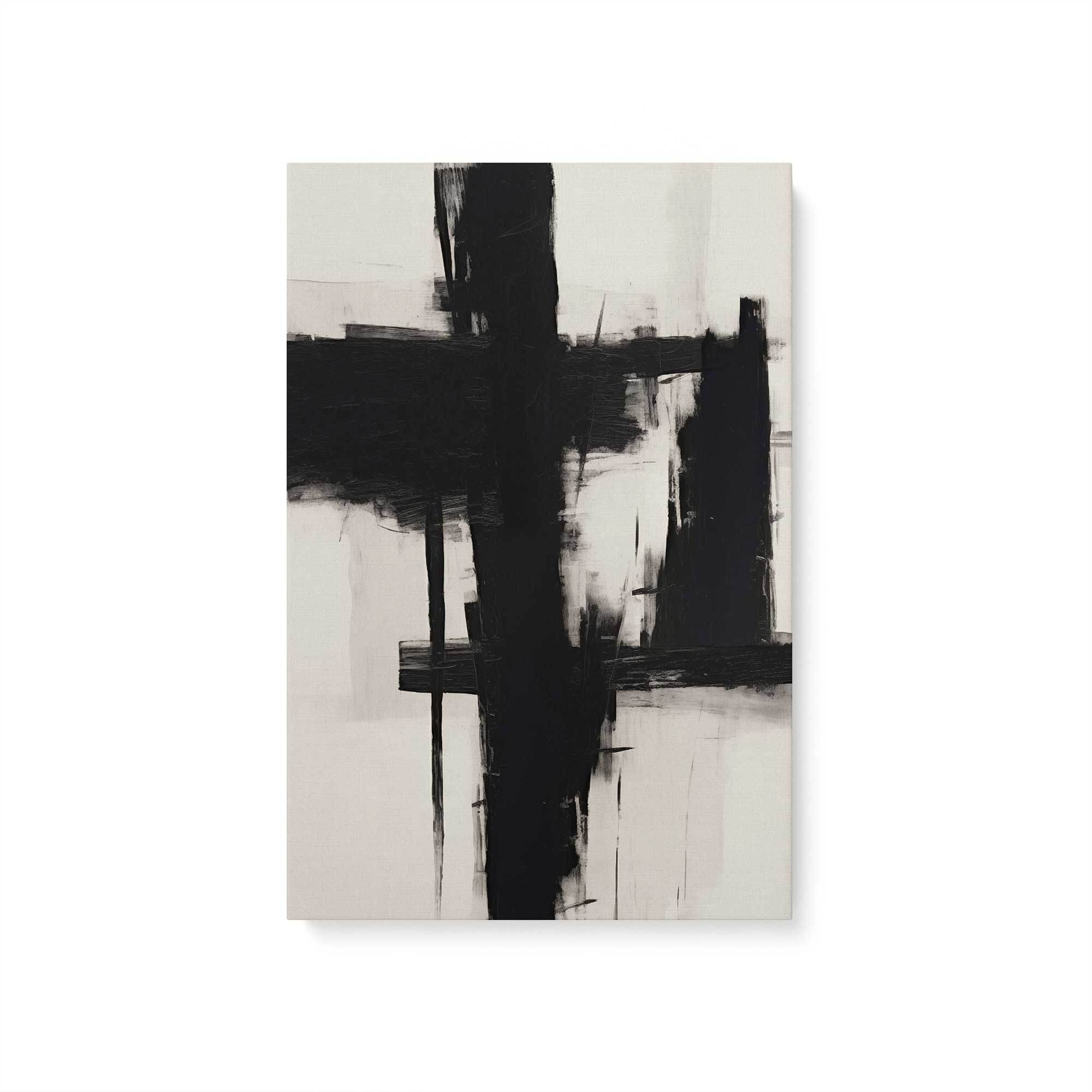 Contrast in Silence II - Modern Abstract Canvas Wall Art Print for Living Room, Bedroom & Office Decor | Home & Interior Design