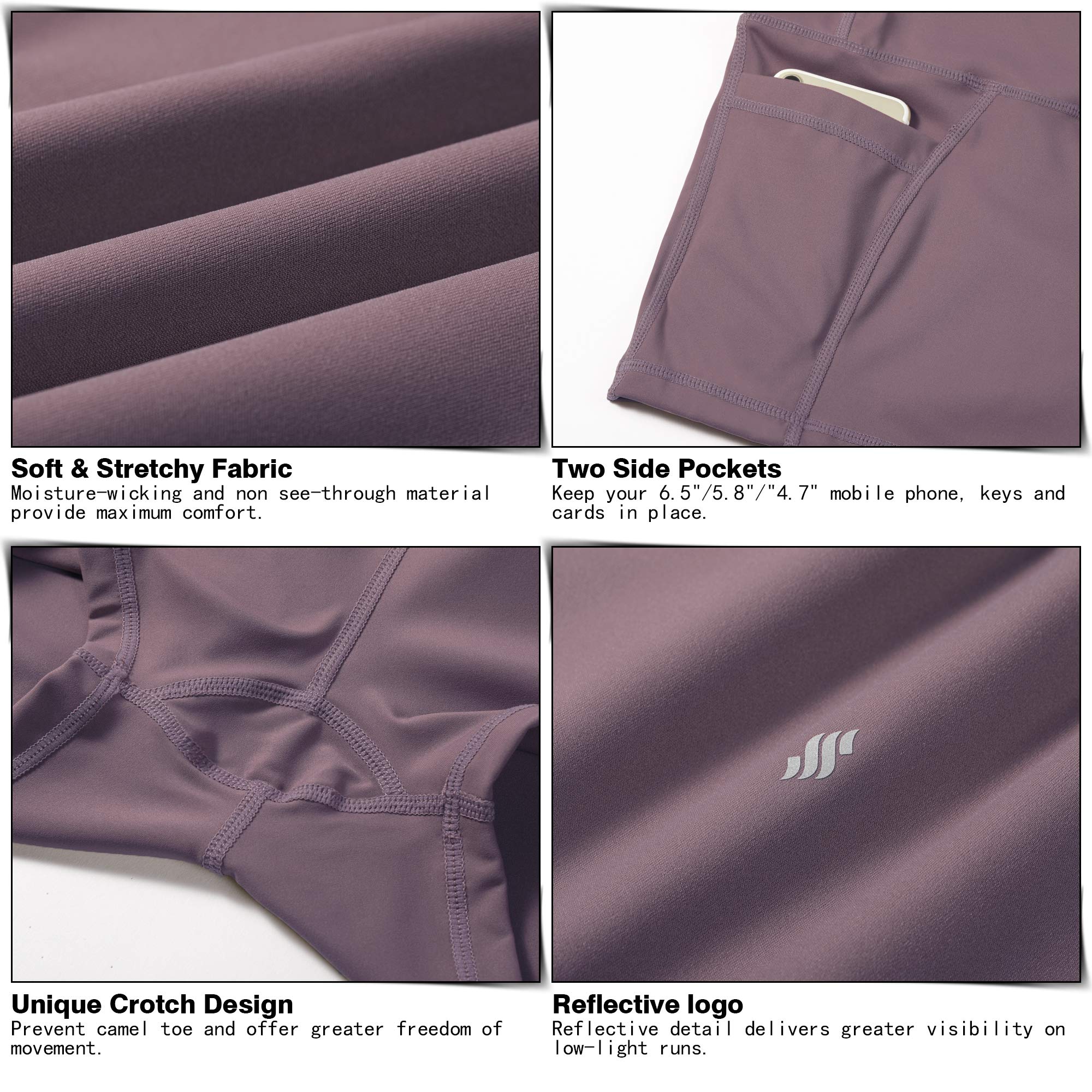 High Waist Yoga Shorts for Women - 8