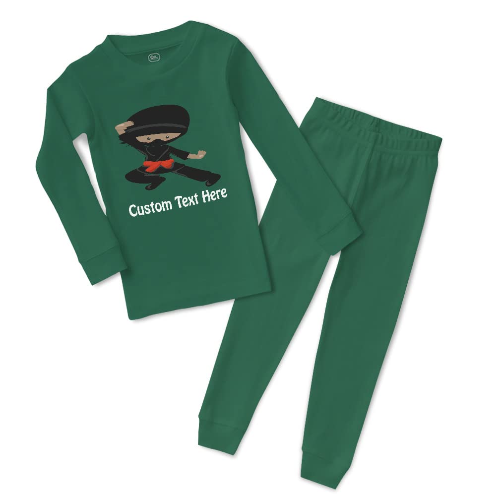 Custom Cotton Toddler Pajamas for Boys & Girls - Ninja Themed Baby Sleepwear Set (12-Pack) | Soft, Snug-Fit Pajamas for Comfortable Sleep & Playtime