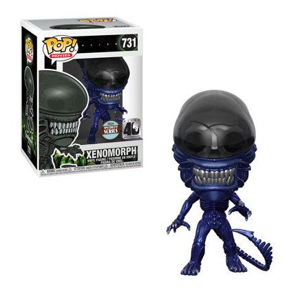 Funko Pop! ALIEN 40th Anniversary Xenomorph Blue Metallic Vinyl Figure #731 [Specialty Series] - Perfect for Sci-Fi Collectors & Movie Fans Display
