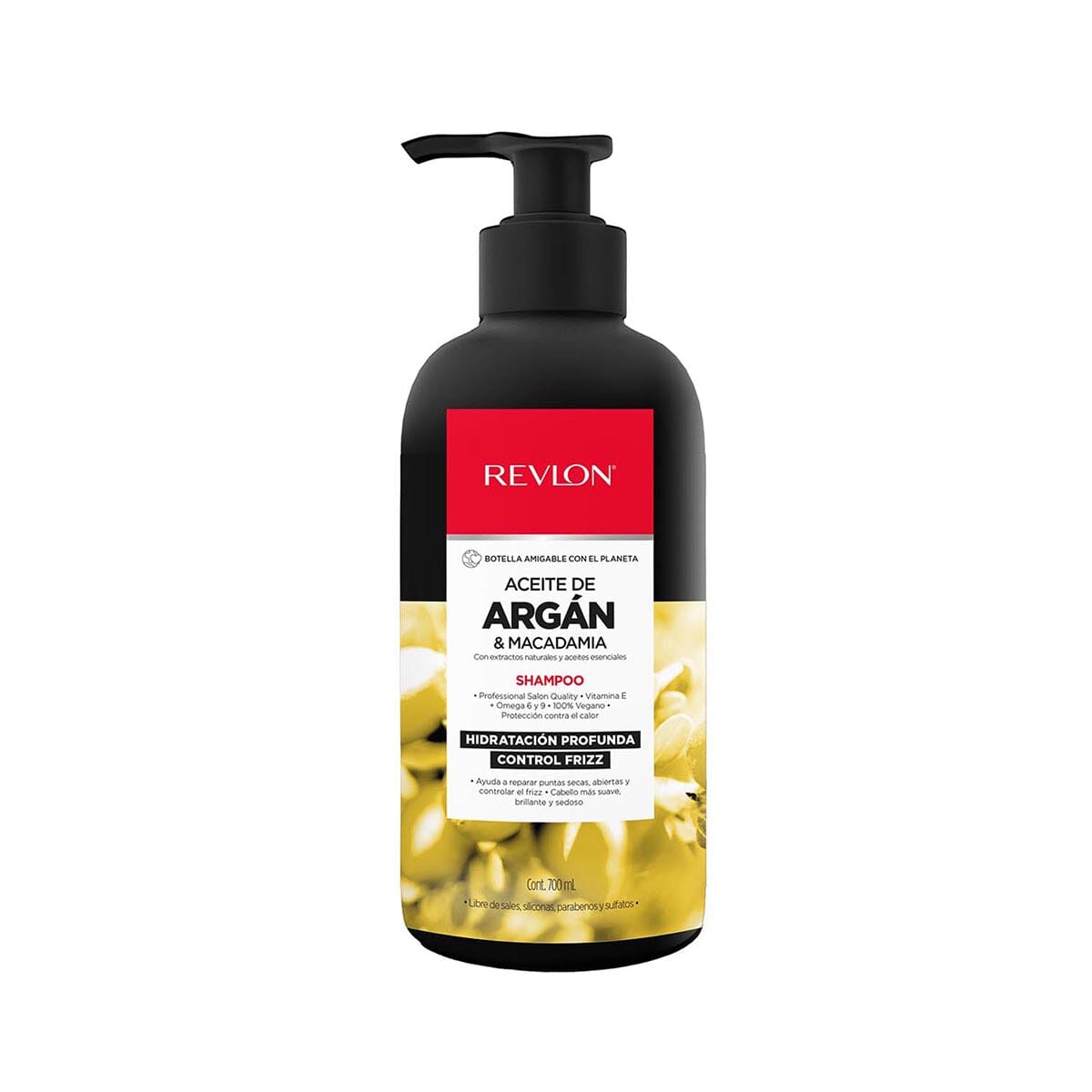Revlon Macadamia & Argan Oil Shampoo - Nourishing Hair Treatment for Dry & Damaged Hair - Perfect for Daily Use & Salon-Quality Results at Home