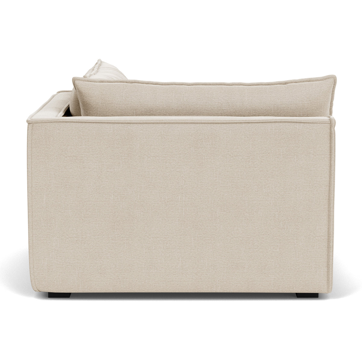 Daphne Fabric 1-Seater Right Corner Modular Sofa - Compact Sectional Couch for Small Spaces, Living Rooms & Apartments