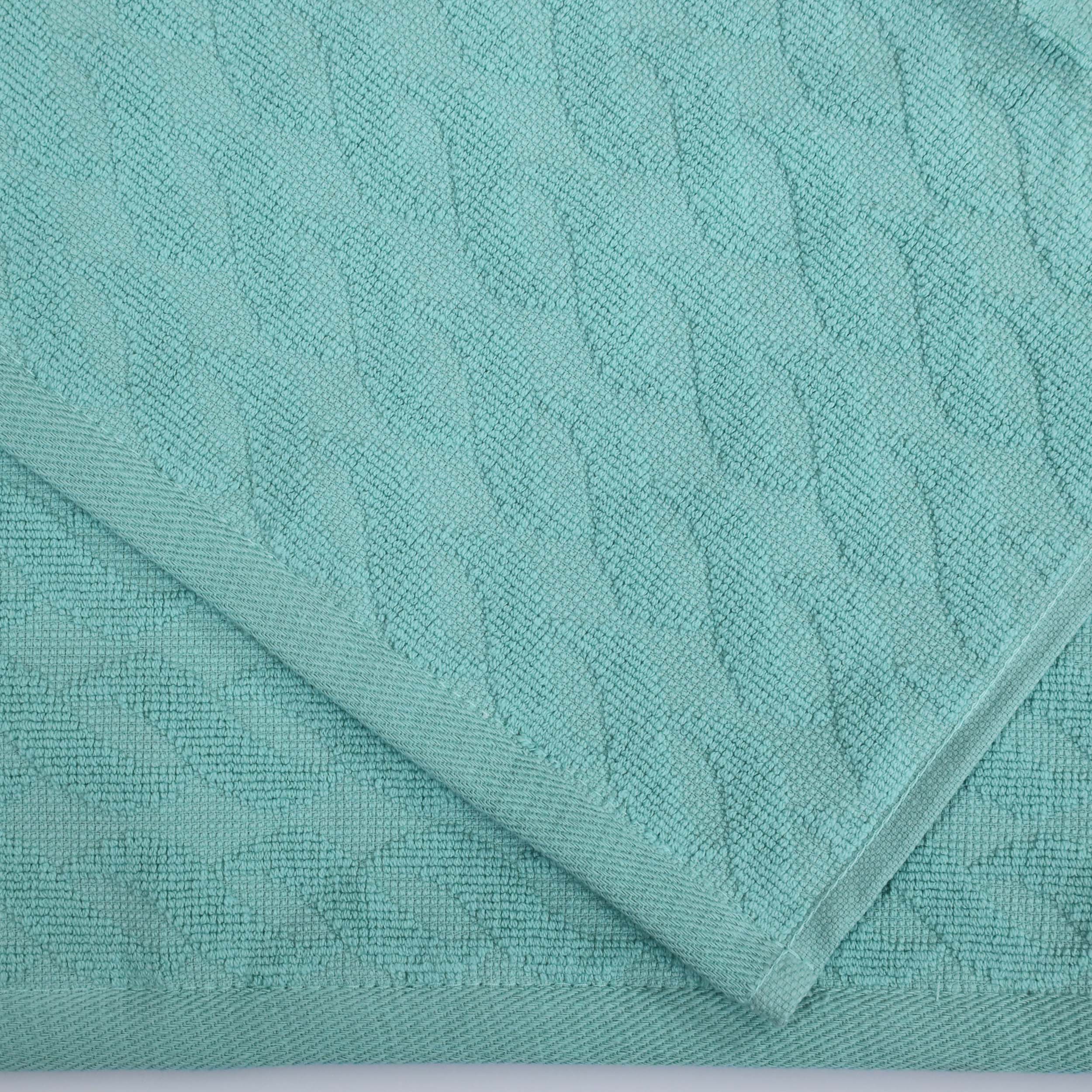 Premium 12-Piece Turkish Cotton Face Towel Set - Jacquard Herringbone & Solid Design | Soft & Absorbent for Bathroom, Spa, Gym & Travel