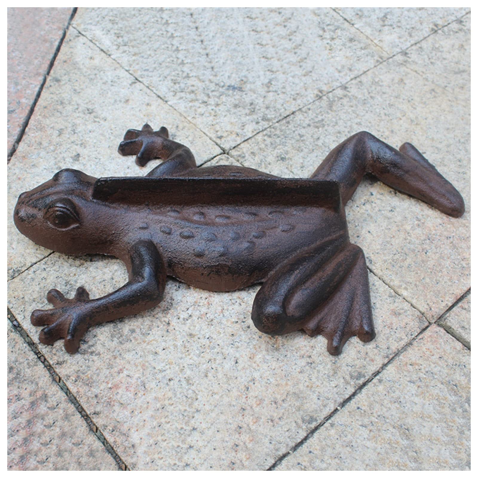 Vintage Cast Iron Frog Shoe Scraper - Heavy Duty Boot Cleaner for Snow, Sand & Mud - Perfect for Front Door, Porch, Lawn & Garden - Outdoor Entryway & Patio Decor