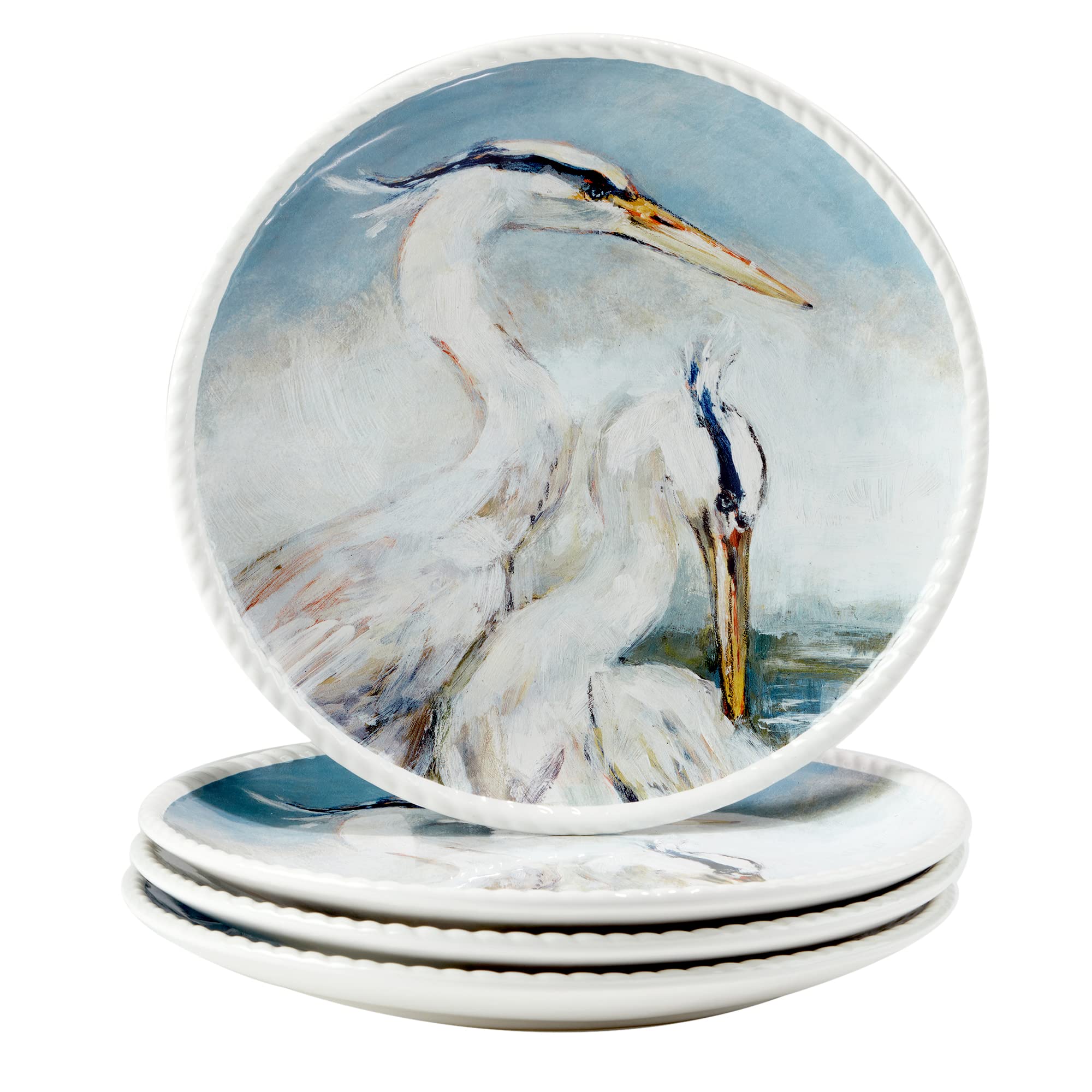 Certified International Shorebirds 16-Piece Dinnerware Set - Service for 4 - Multicolor Plates, Bowls & Mugs - Elegant Dinnerware for Family Meals, Holiday Gatherings & Restaurant Use