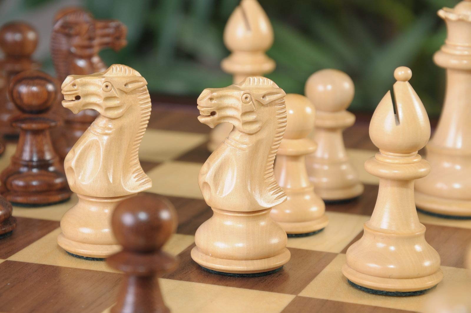 The House of Staunton Classic Series Library Chess Set with Drawer - Premium Wooden Chess Board & Pieces for Home, Office, and Library Decor