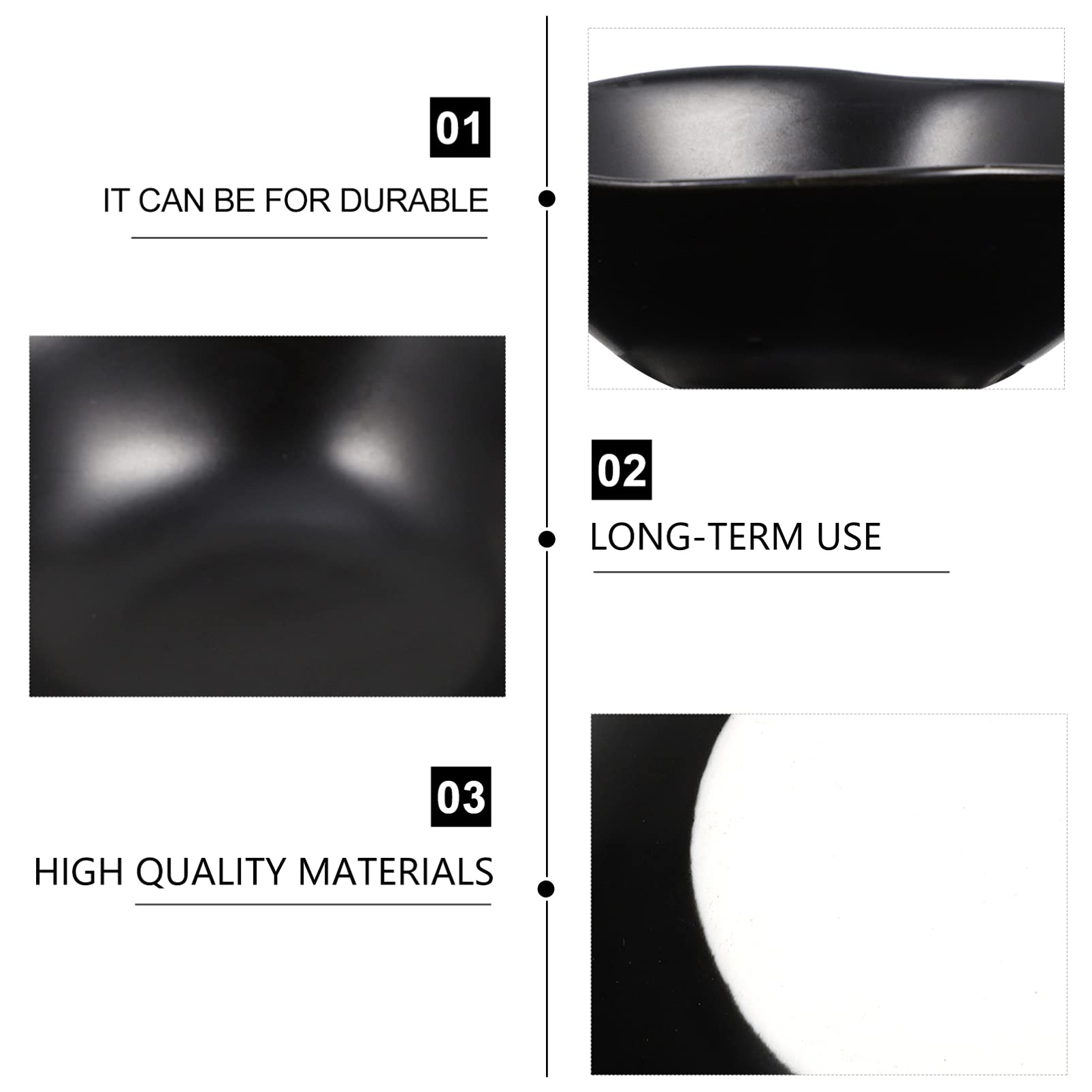 Hemoton 4-Piece Ceramic Dipping Bowls Set - Japanese Soy Sauce Dishes for Sushi, Steak & Wasabi