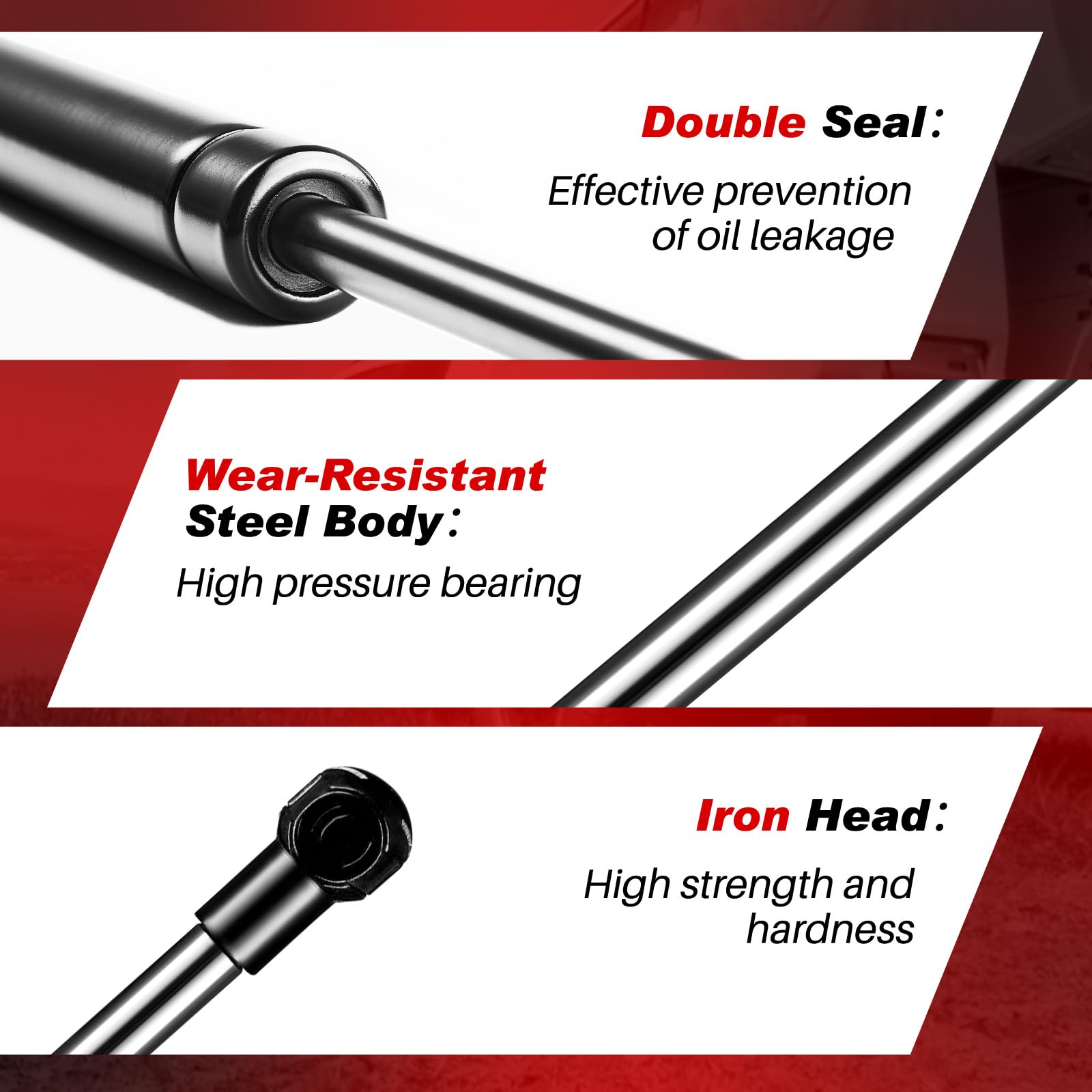 Heavy Duty 36 Inch 100Lb Gas Struts Lift Support for Tonneau Cover, RV Bed, TV Cabinet, Toolbox & Storage - 2 Pack Shock Absorbers for Smooth Opening & Closing - Perfect for Trucks, Campers & Home Use