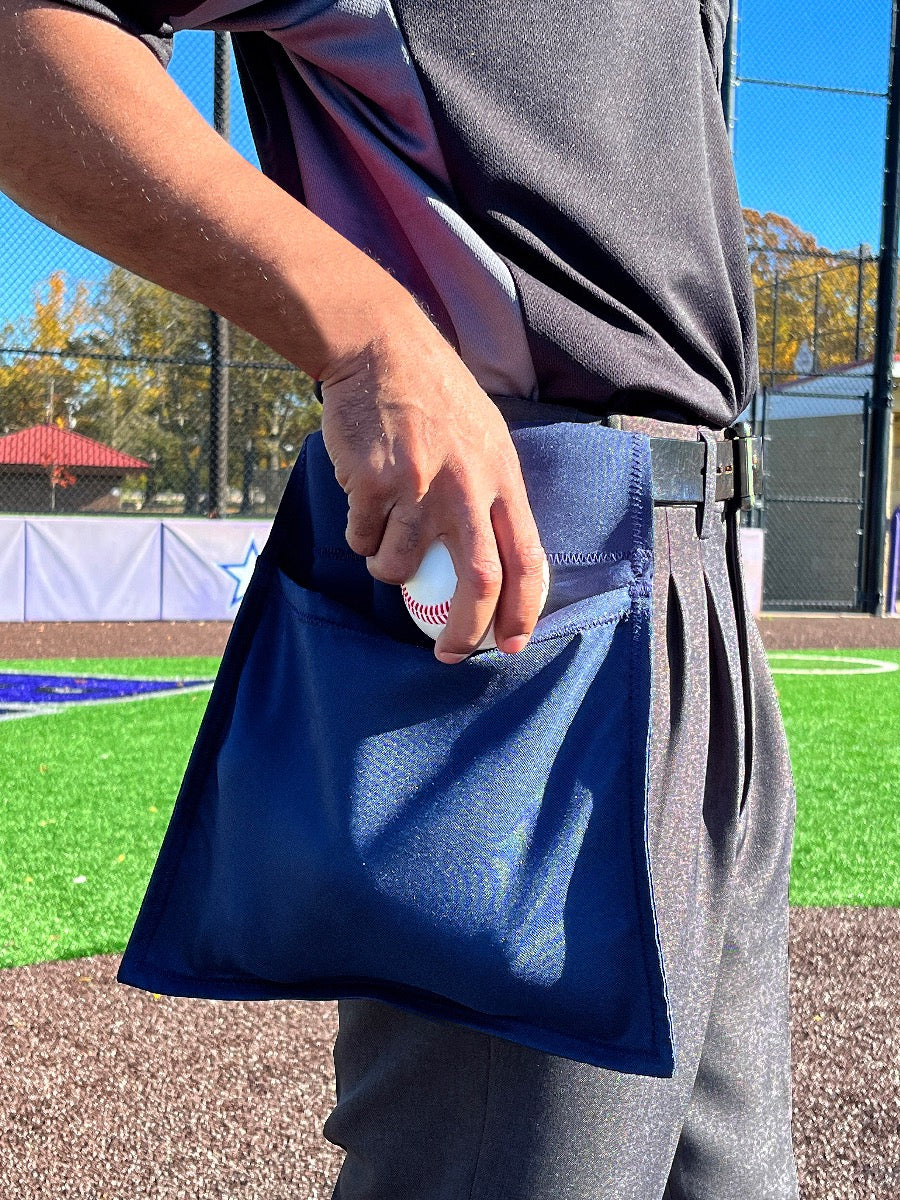 FORCE3 Dry Lo Umpire Ball Bag with Inside Pockets - Durable Baseball Umpire Gear for Games & Practices - Perfect for Organizing Baseballs, Accessories & Equipment