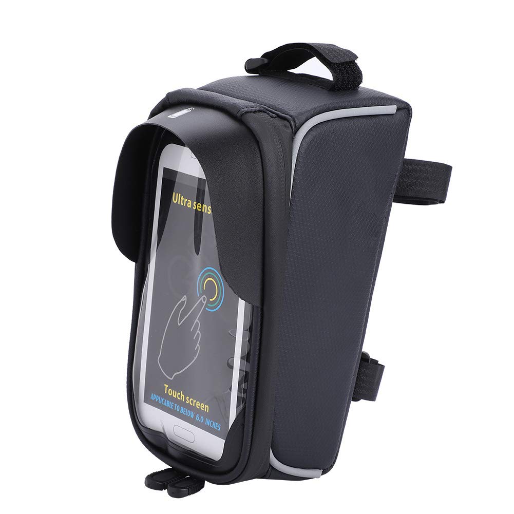 Waterproof Bike Phone Mount Bag - Zipper Design for Cycling Protection