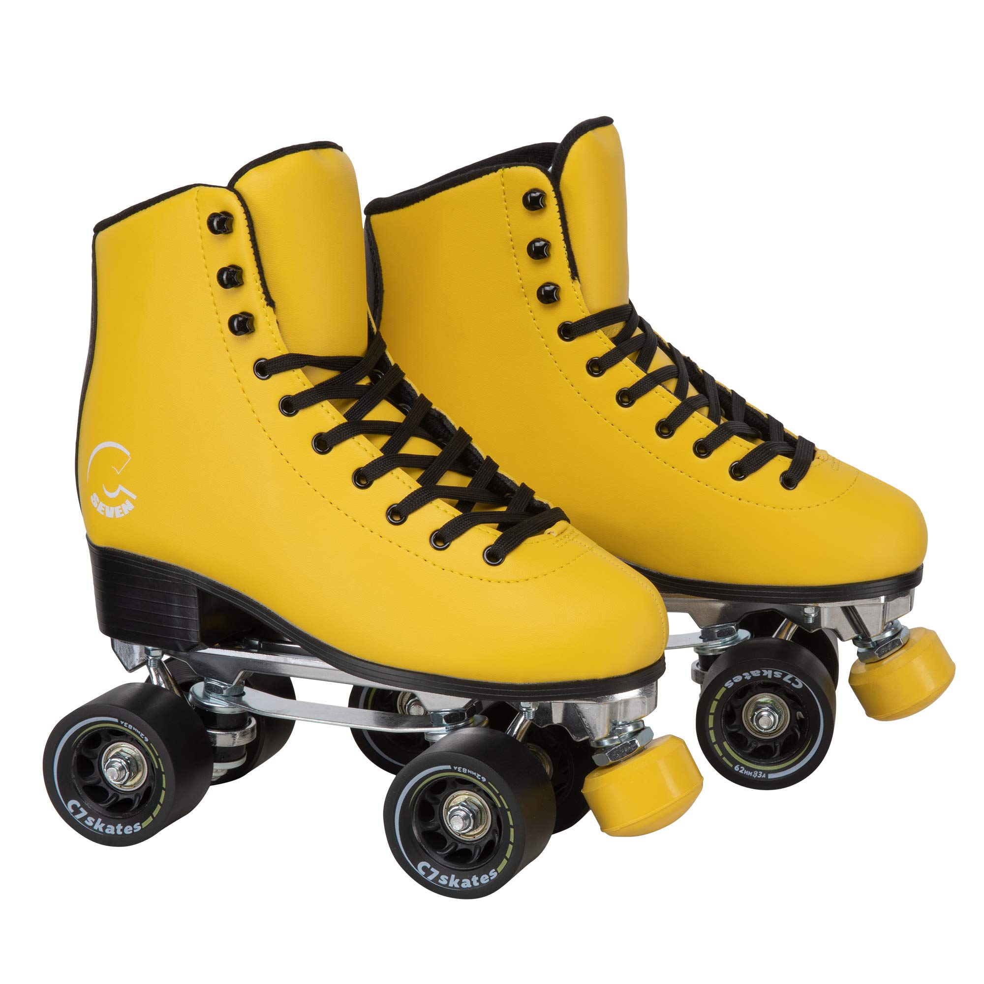 C7 Skates Dark Magic Quad Roller Skates for Outdoor & Rink Skating