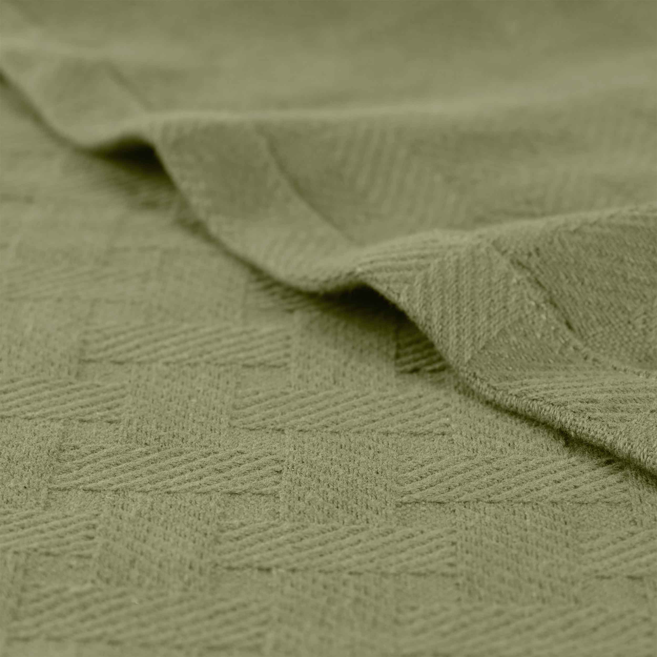 Soft Basketweave All-Season Cotton Bed Blanket & Sofa Throw - Lightweight Breathable Blanket for Bedroom, Living Room, Travel and Outdoor Use