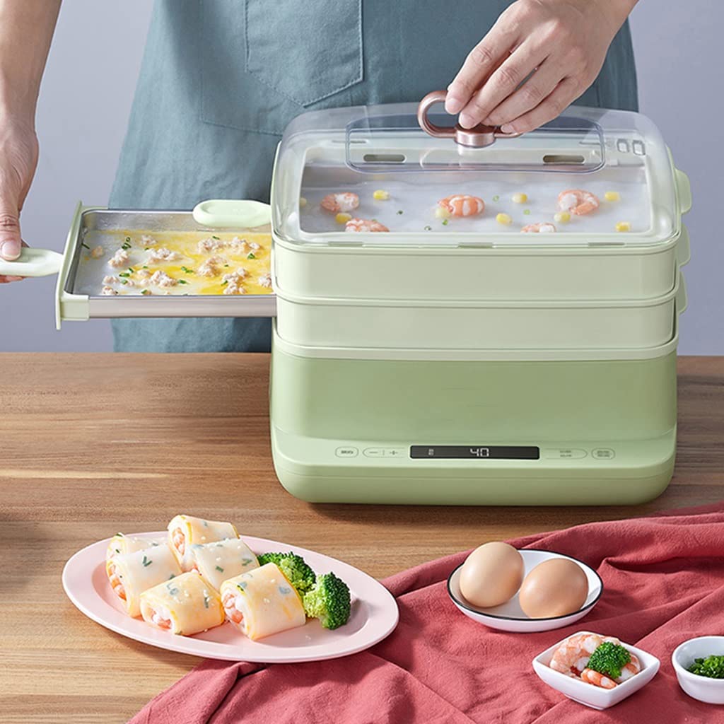 Electric Rice Noodle Steamer Machine - Automatic Food Steamer for Home, Breakfast & Asian Cuisine | Perfect for Quick Meals, Healthy Cooking & Small Kitchen Spaces