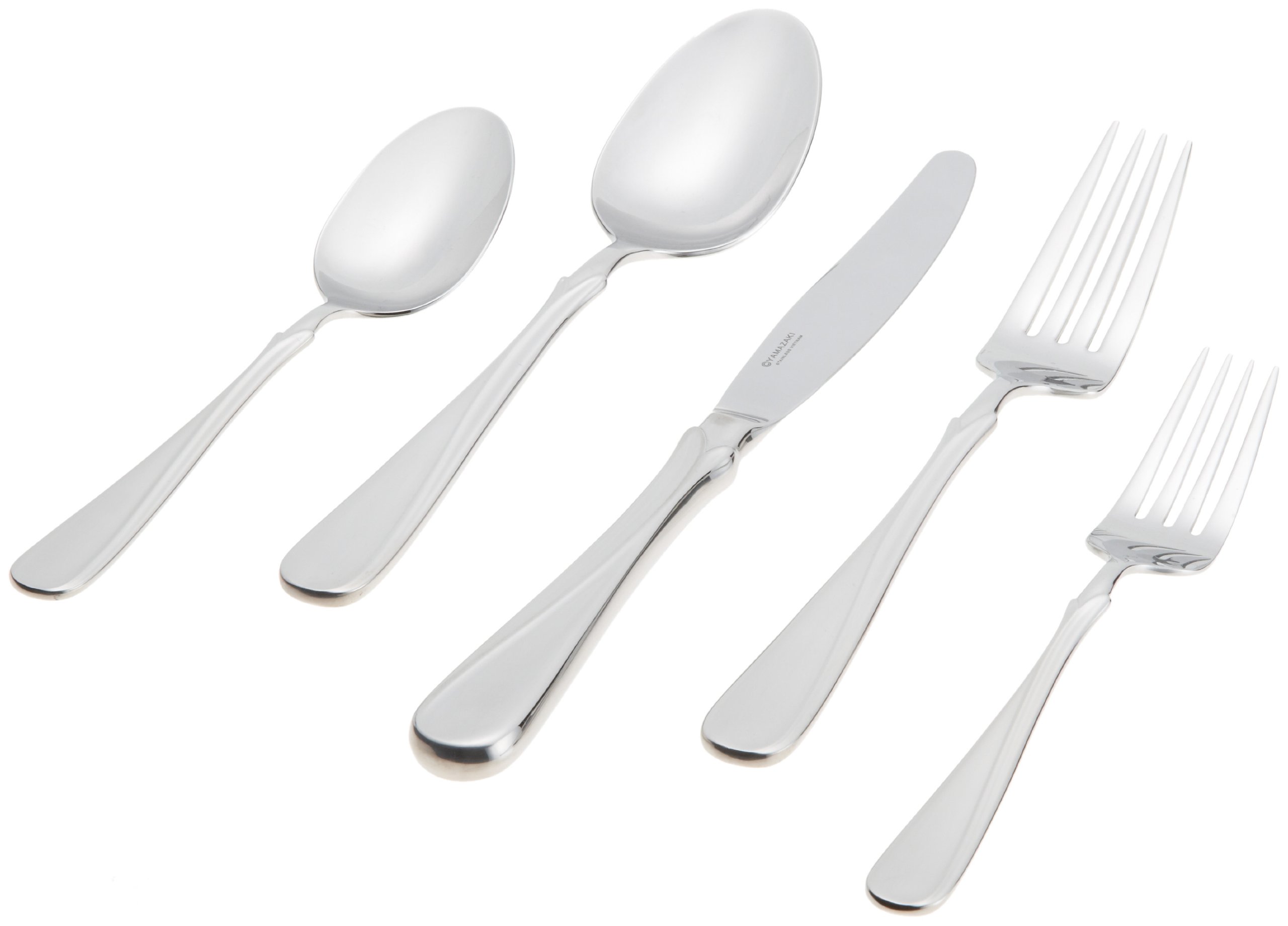 Yamazaki Flora 5-Piece Dinnerware Set - Elegant Tableware for Everyday Dining, Entertaining & Special Occasions