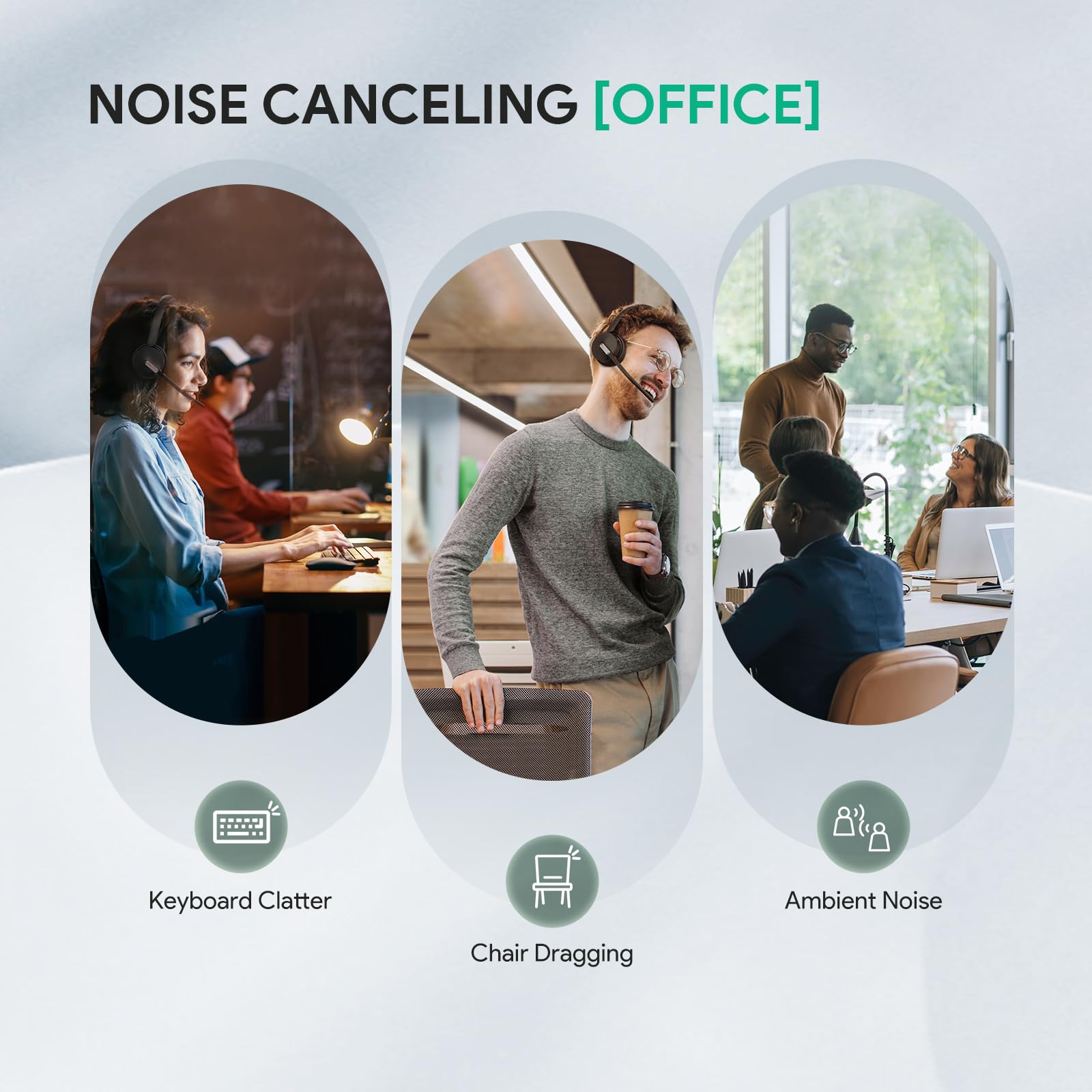 Yealink BH70 UC Wireless Bluetooth Headset with Noise-Canceling Microphone - 35H Battery Life, Lightweight 147g Design for Office & Remote Work | Compatible with Teams, Computer & Mobile Devices | Ideal for Open Offices, Call Centers & Video Conferencing (50m Range)