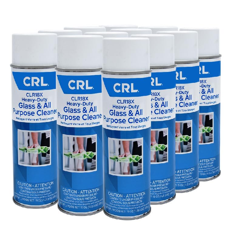 CRL18X Glass & All Purpose Cleaner - Streak-Free Formula for Windows, Mirrors, Countertops & More - Perfect for Home, Office & Commercial Use